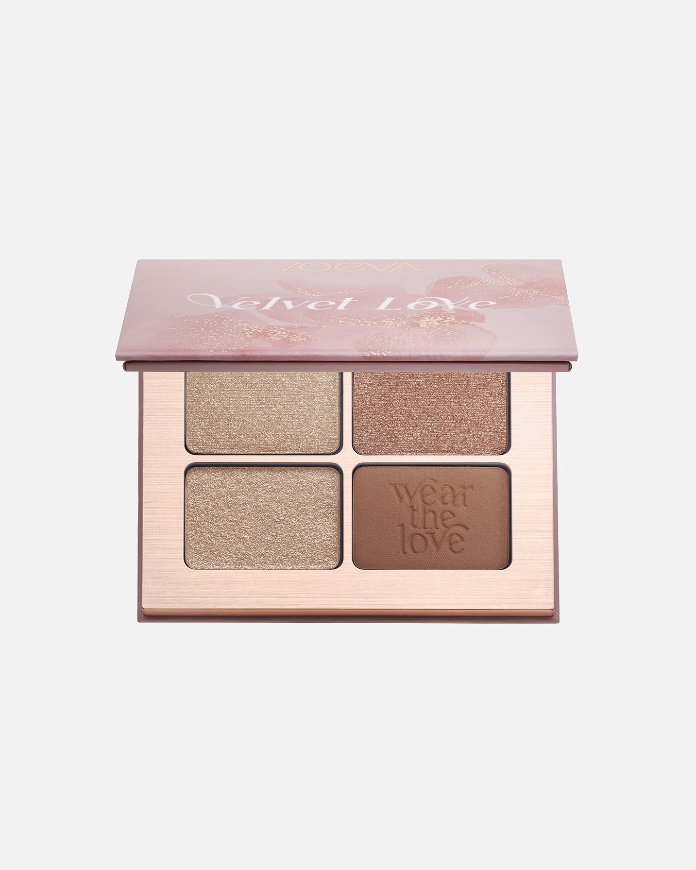 Oogschaduw voor UnisexZOEVAVELVET LOVE EYESHADOW QUADDREAMY ROSE GOLDEN EYES