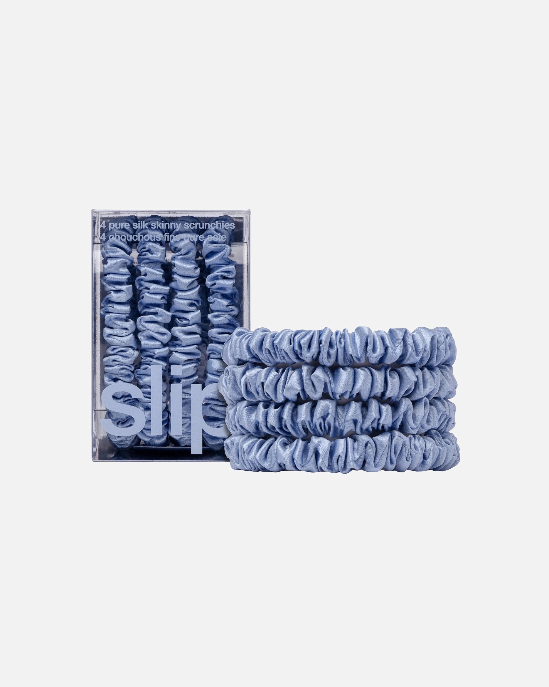 Haaraccessoires voor UnisexSlipPure Zijden Skinny Scrunchies - Korenbloem1 stuk