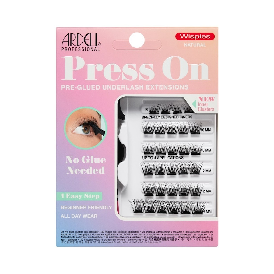 Ardell Press On Pre-glued Underlash Extensions Wispies Natural