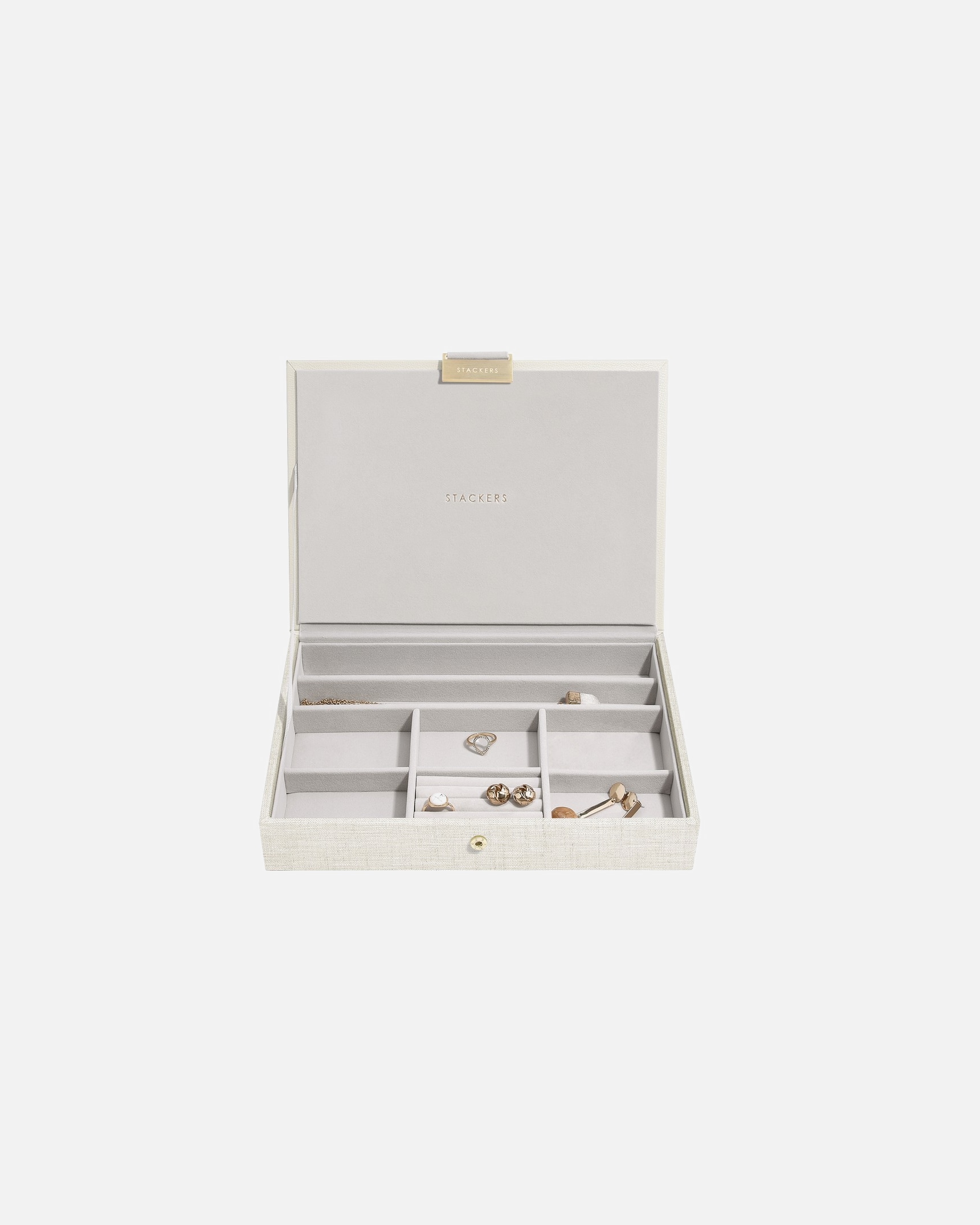 Sieradendoosje voor UnisexStackersOatmeal & Linen Classic Lidded1 stuk