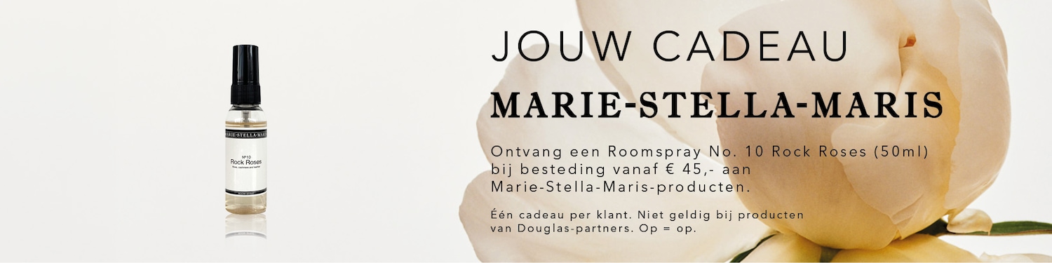 Ontvang een gratis Marie-Stella-Maris Roomspray No. 10 Rock Roses (50ml) bij besteding vanaf € 45,- aan Marie-Stella-Maris-producten, zolang de voorraad strekt.