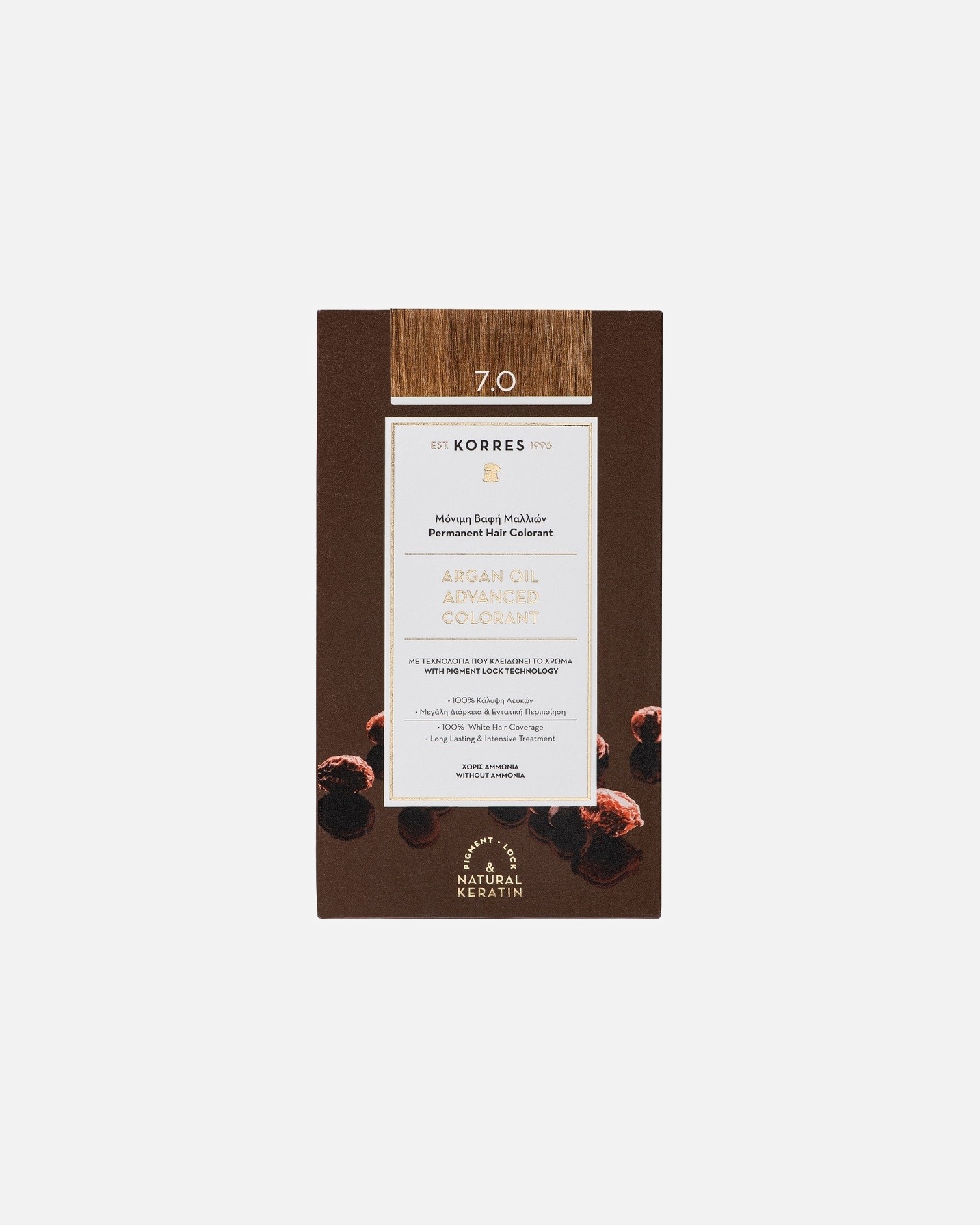 Haarverf voor UnisexKORRESArgan Oil Advanced ColorantNr. 7.0 - Blonde / Medium Blonde