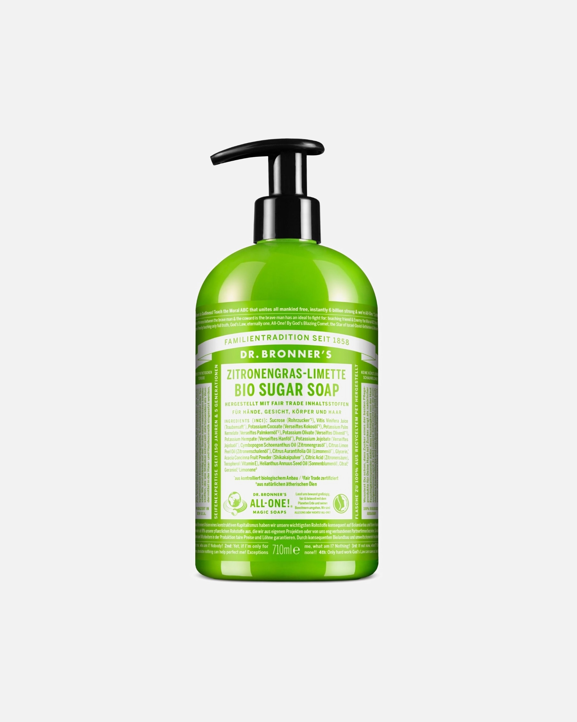 Douchegel voor UnisexDr. Bronner'sLemongrass Limette Organische Sugar Soap710 ml