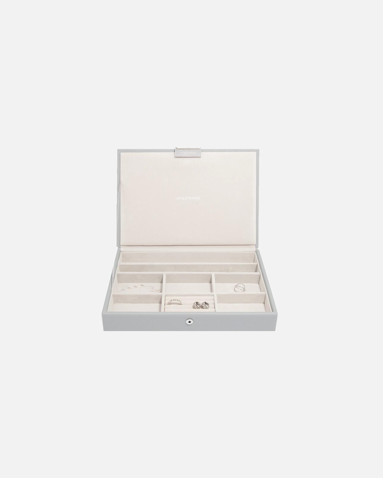 Accessoires de mode pour UnisexeStackersBOÎTE BIJOUX COUVERCLE Gris Galet1 stuk