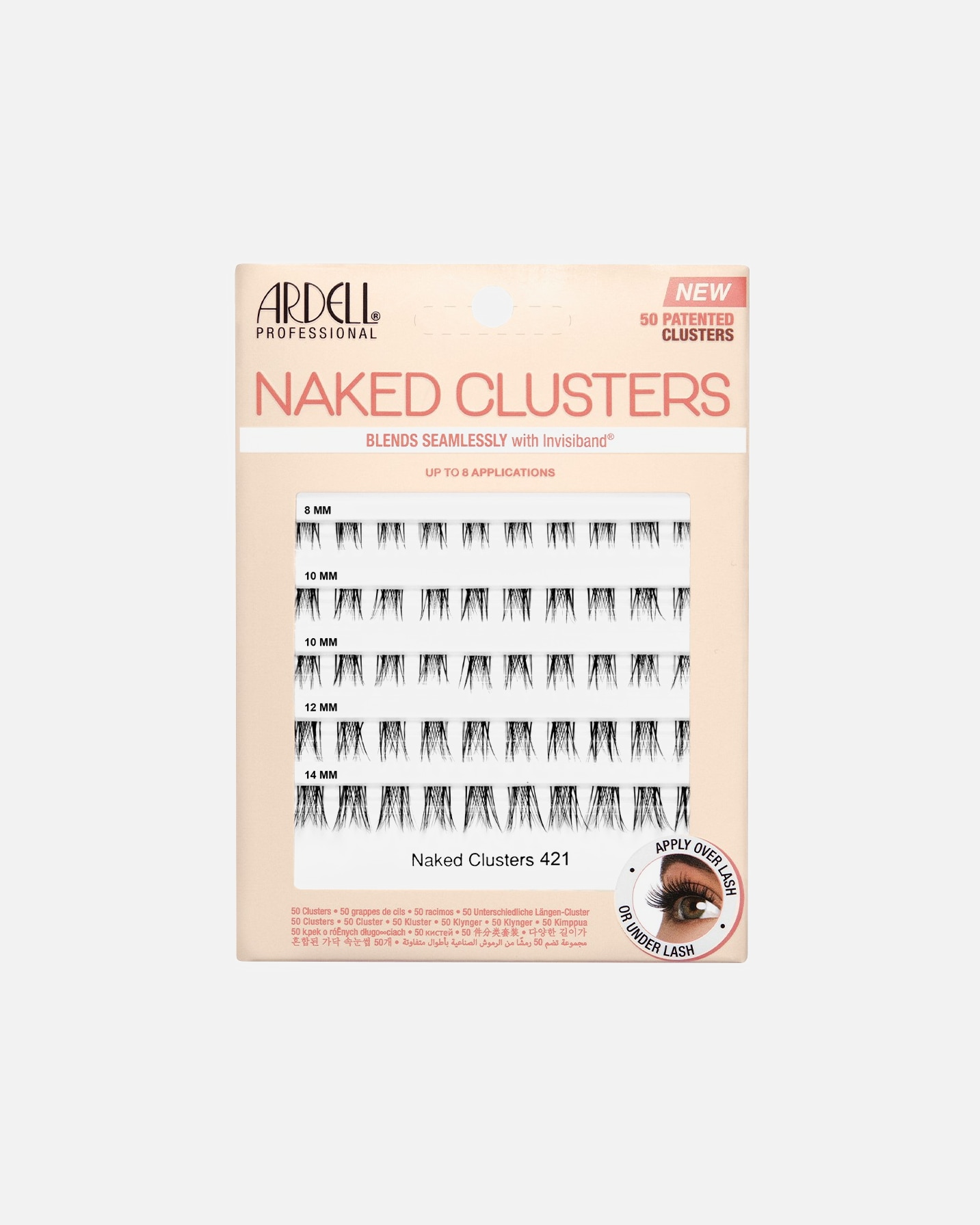 cils artificiels pour UnisexeArdellNaked Clusters 4211 unité