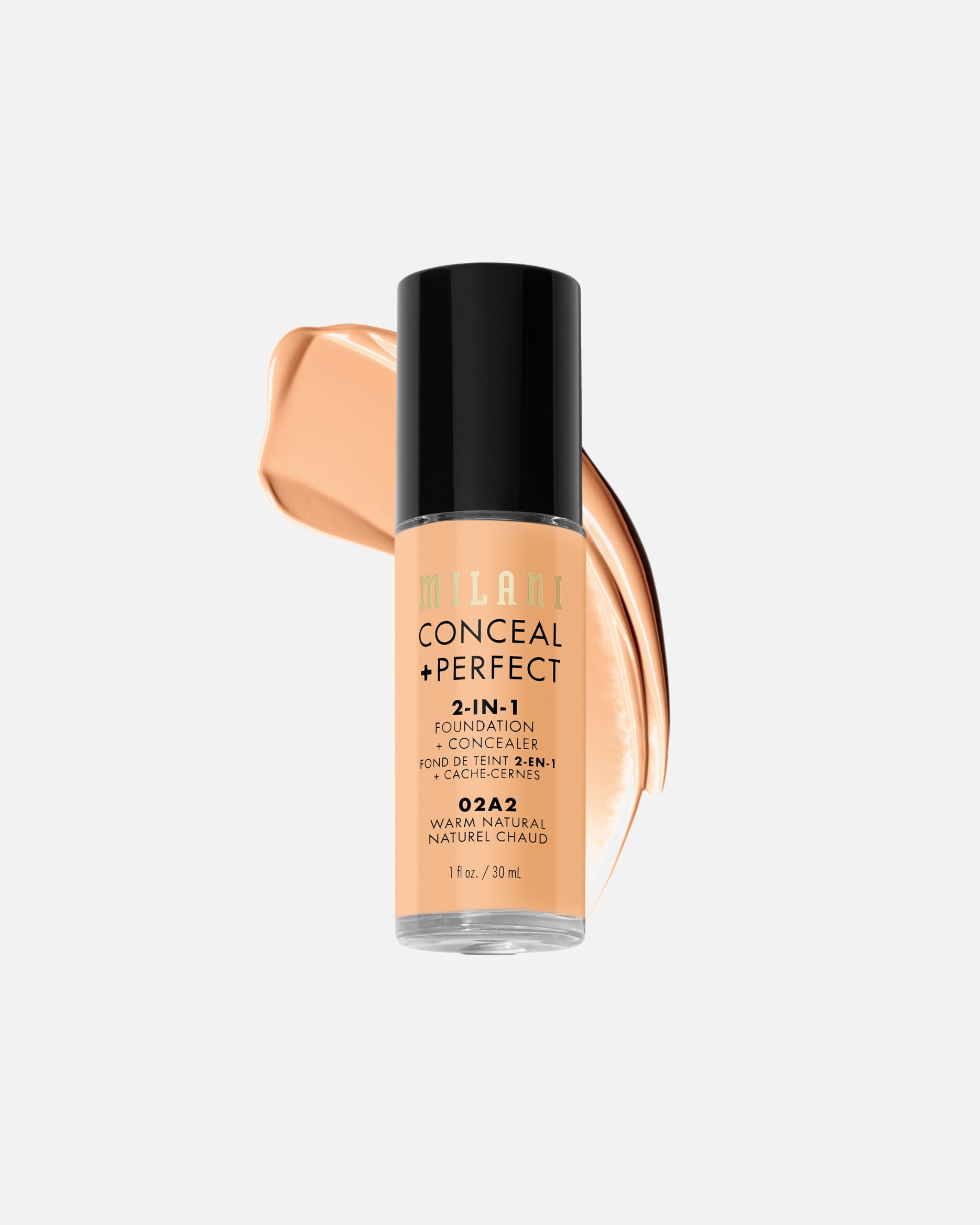 Foundation voor UnisexMilani2-in-1 Concealer +02A2 Warm Natural