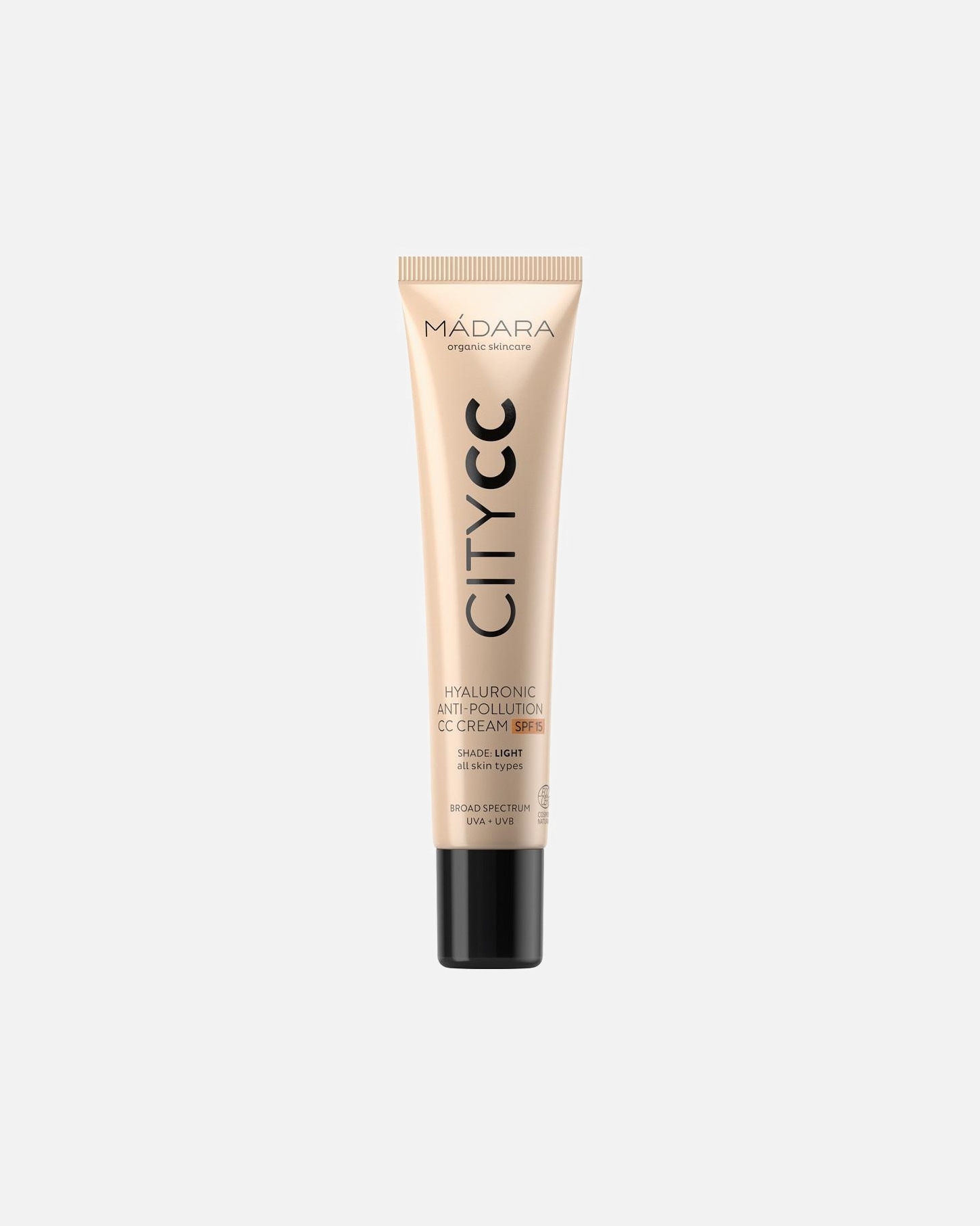 CC crème pour UnisexeMadaraCity CCCITYCC Hyaluronic Anti-Pollution CC Cream SPF15Light Beige