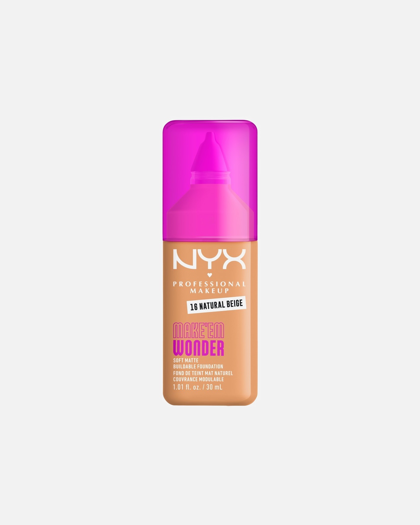Foundation voor NYX Professional MakeupMake 'EM Wonder16 - NATURAL BEIGE