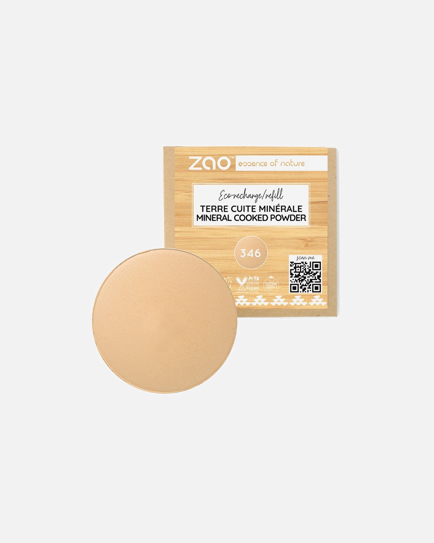 Poeder voor UnisexZAOBamboo Cooked Powder Matt346 - MATTIFYING