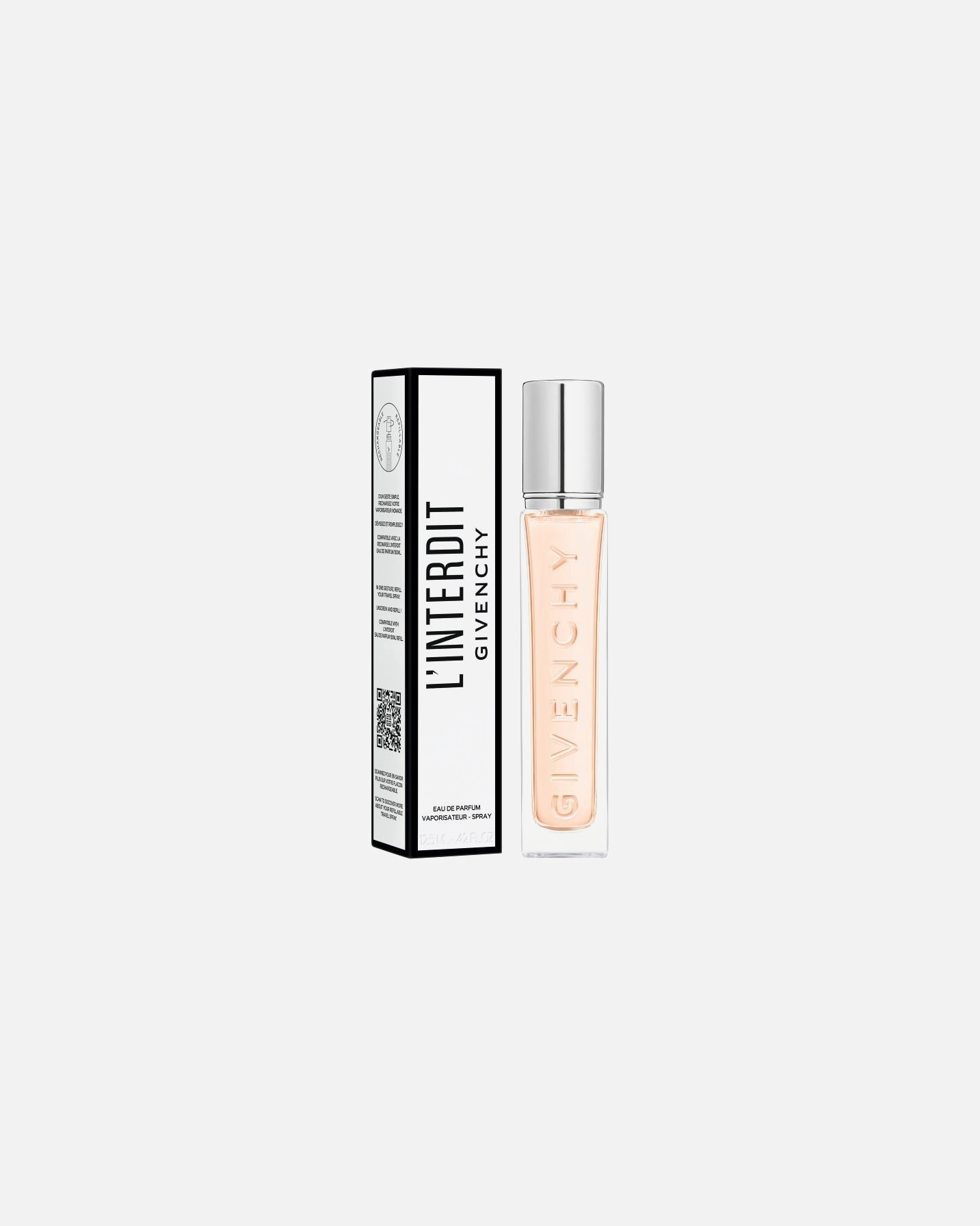 Givenchy L'Interdit EdP Refillable Travelspray (12,5ml) à partir d'une commande de 90 € sur les produits Givenchy