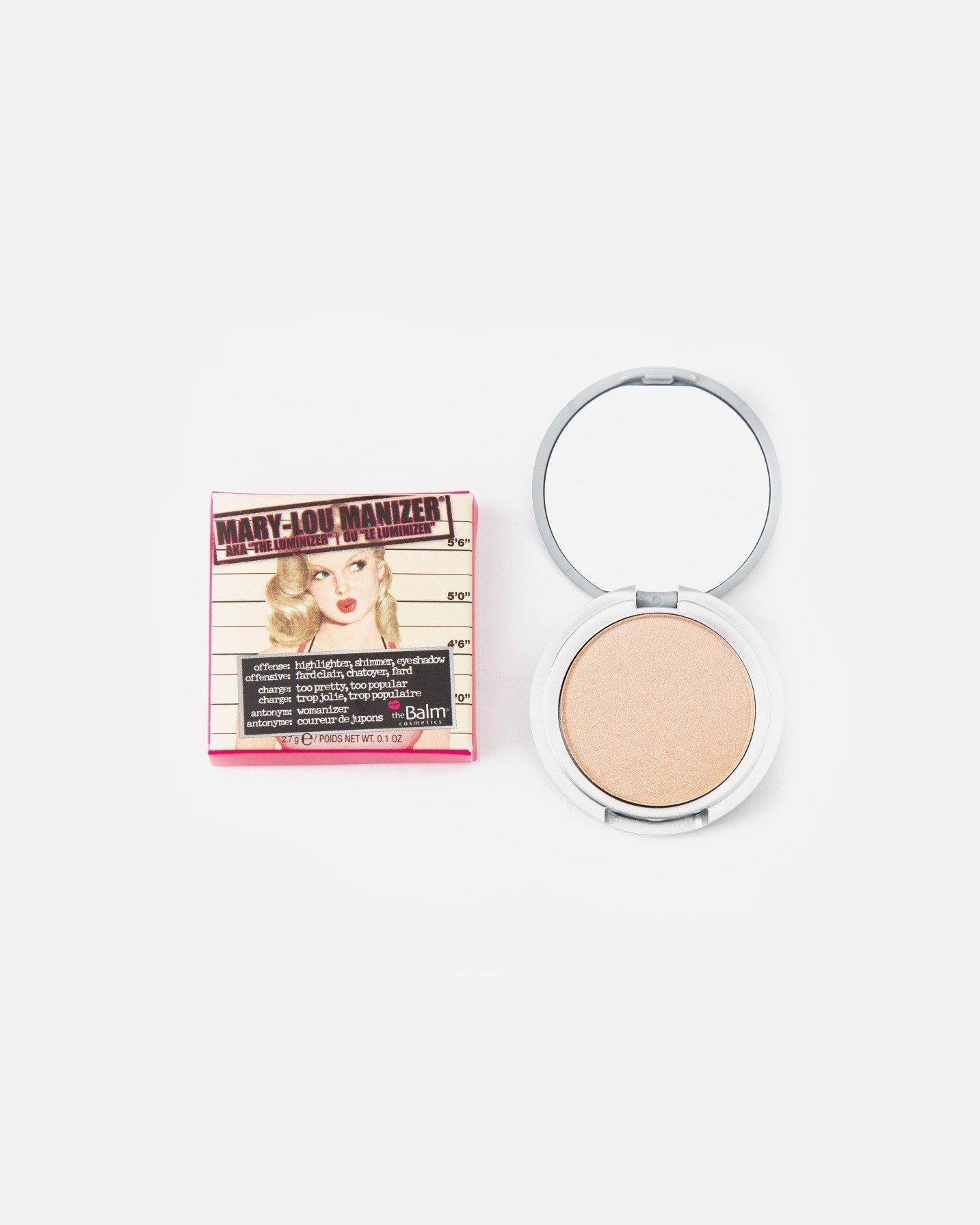 Highlighter voor UnisextheBalmMary-Lou ManizerTravel-Size 2,7 g