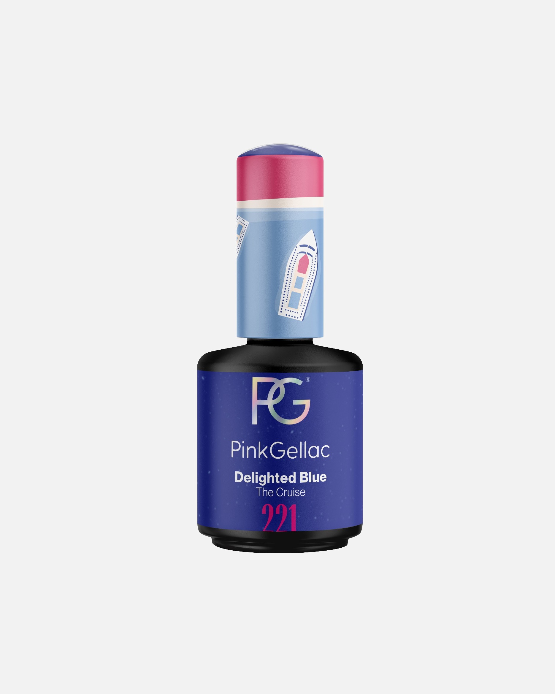 UV-nagellak voor UnisexPink GellacGel Nagellak221 Delighted Blue