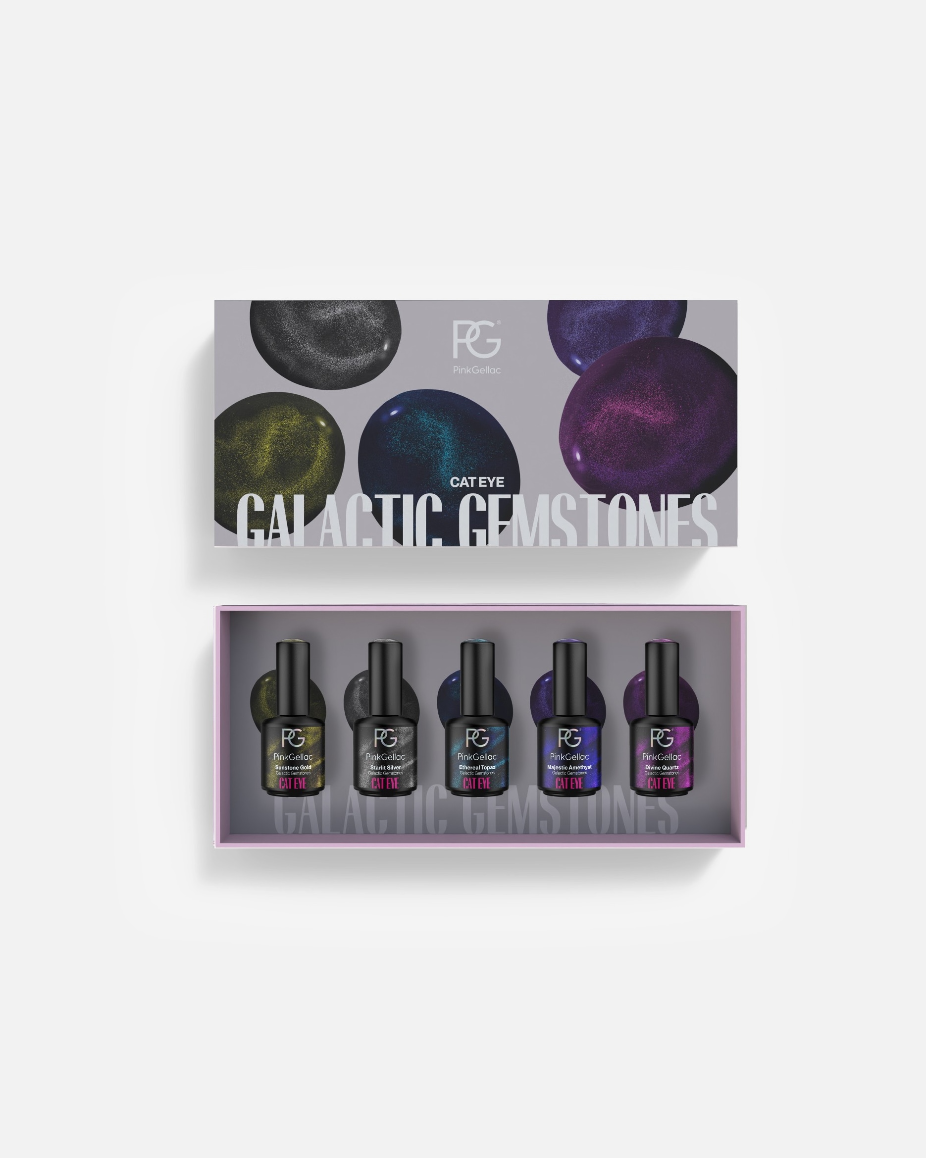 Coffret de vernis à ongles pour FemmePink GellacVernis Semi-Premanent Coffret1 unité