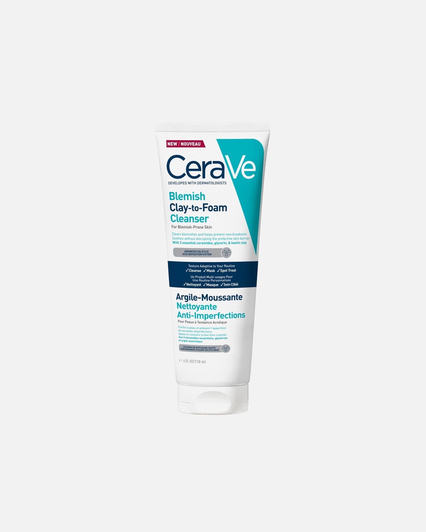 Crème nettoyante pour UnisexeCeraVeDefault Brand LineArgile-Moussante Nettoyante118 ml