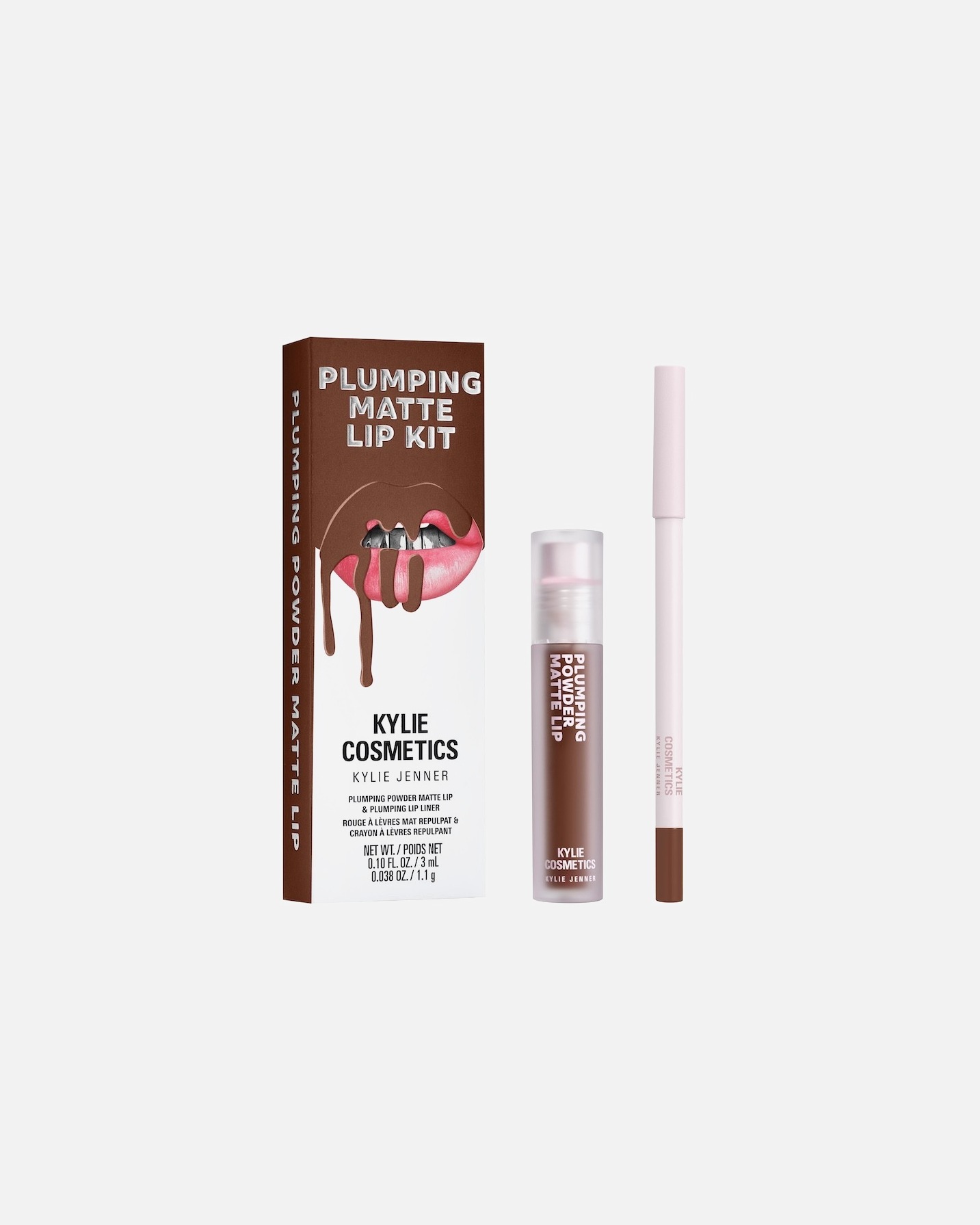 Lip Make-up Set voor KYLIE COSMETICSPlumping Matte Lip Kit603 – True Brown K