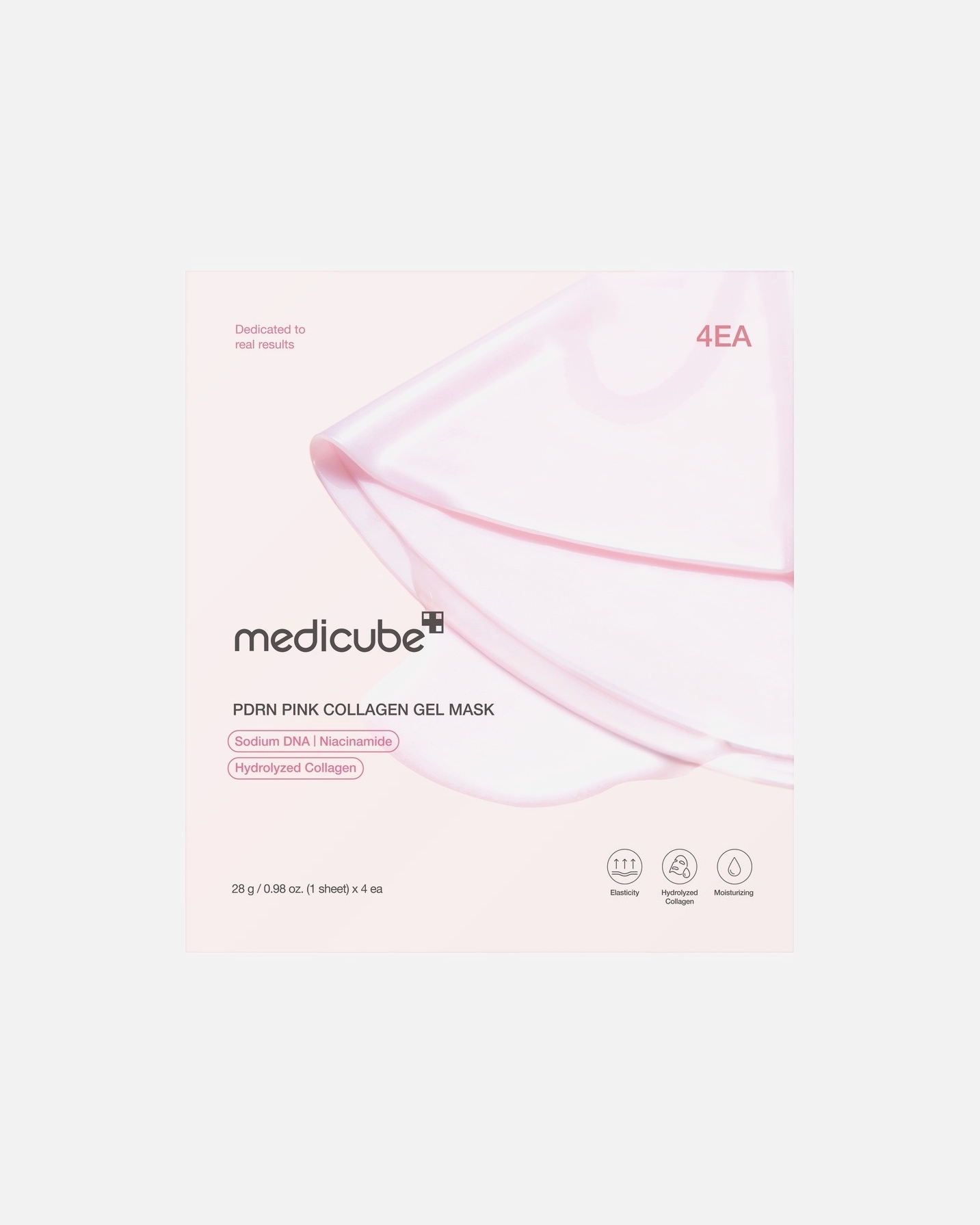 Masque tissu pour UnisexeMedicubePDRN PinkCollagen Gel Mask112 Grammes