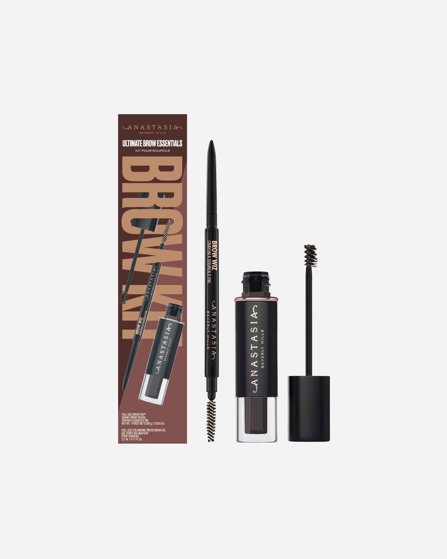 Wenkbrauw make-up set voor UnisexAnastasia Beverly HillsUltimate Brow EssentialsMedium Brown