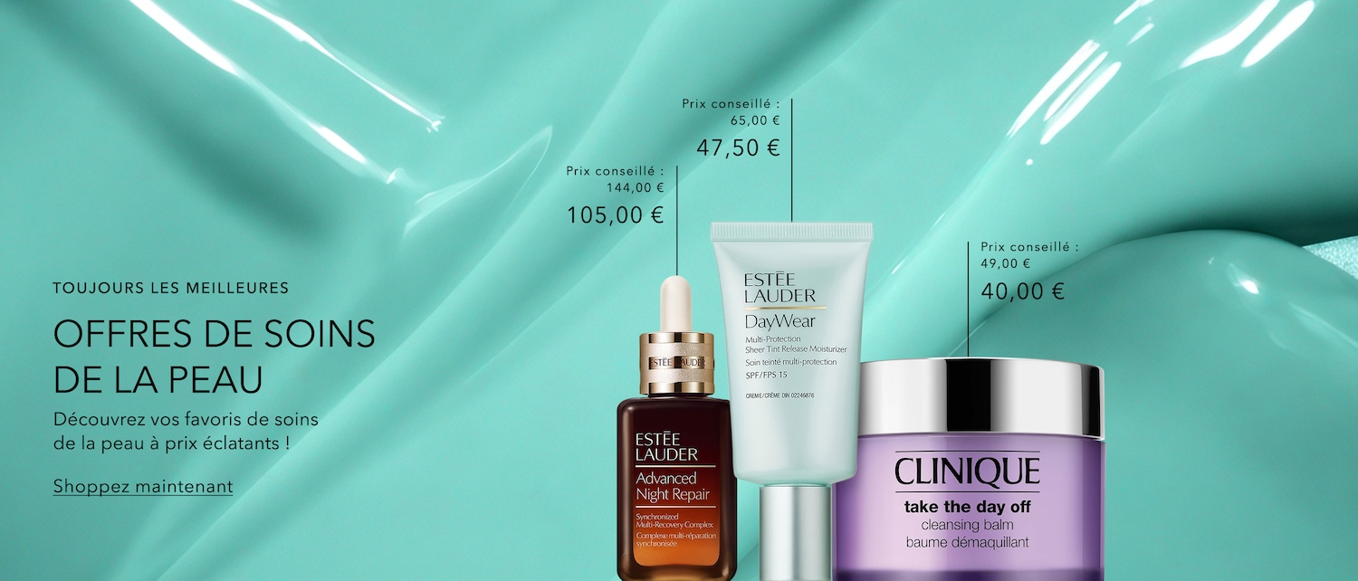 Découvrez les meilleures offres de soins de la peau avec Estée Lauder Advanced Night Repair, maintenant de 144,00 € pour 105,00 €.