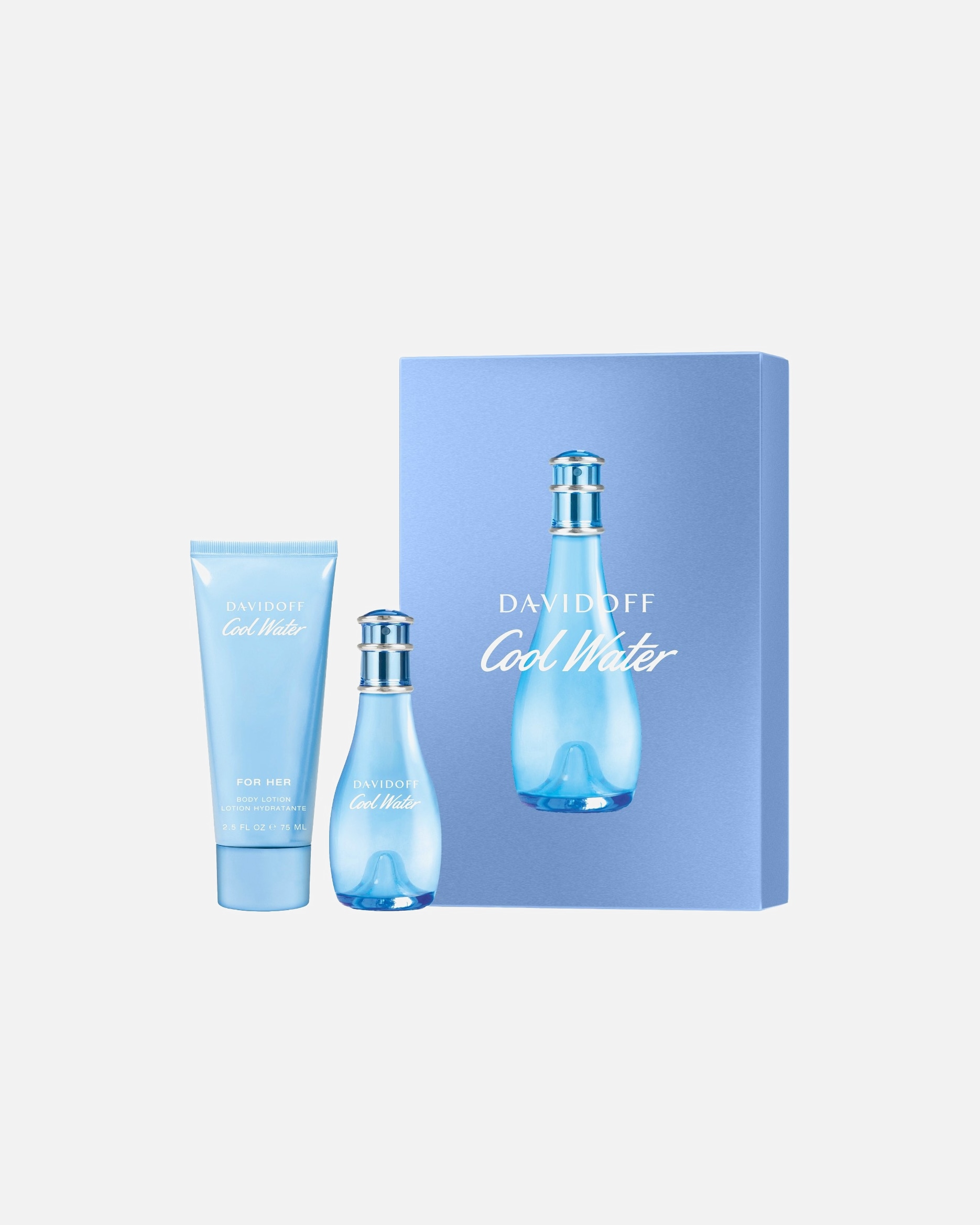 Coffret de parfum pour FemmeDavidoffCool Water WomanSet cadeau pour elle1 pièce