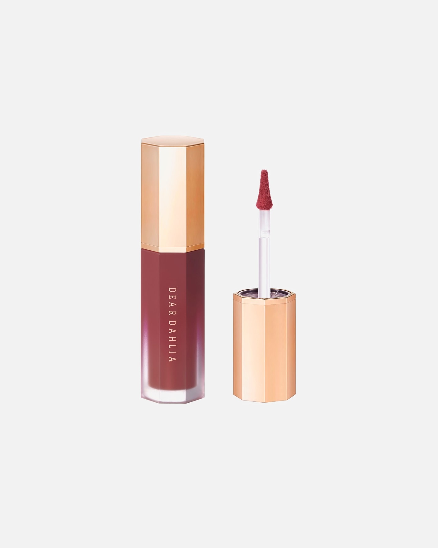 Lipstain voor UnisexDear DahliaPetal Touch Plumping Lip VelourMauve Sunset