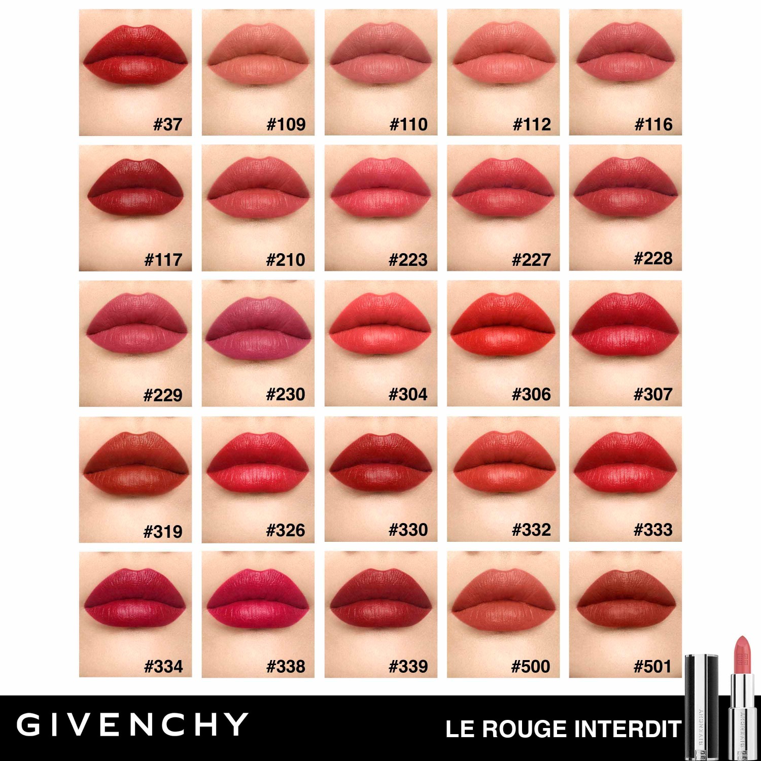 Givenchy Le Rouge Interdit Intense Silk Rouge à lèvres