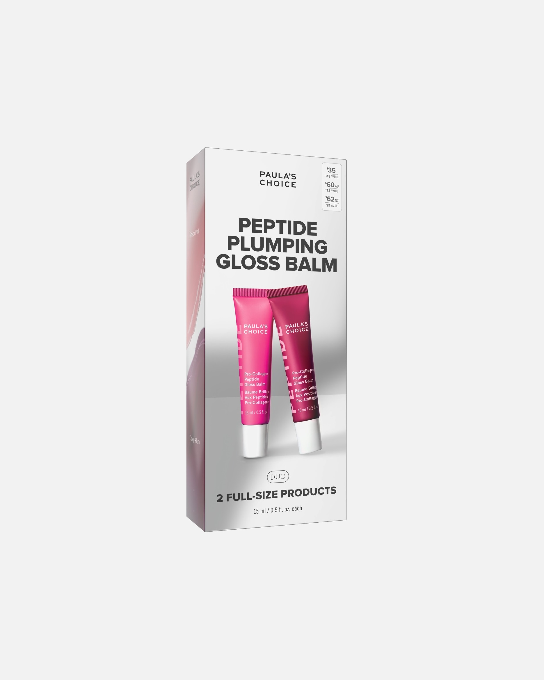 Coffret de maquillage pour les lèvres pour UnisexePaula's ChoicePeptides Pro-Collagène Duo soins Lèvres Brillant1 unité