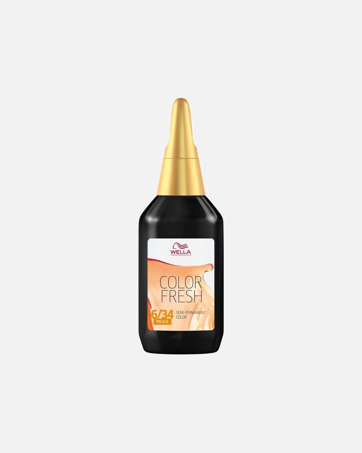 Kleurspoeling voor UnisexWella ProfessionalsColor FreshSemi-Permanent ColorNr. 6/34 Donker Blond Goud-Rood