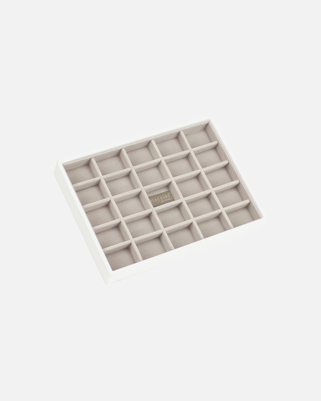 Accessoires de mode pour UnisexeStackersRANGEMENT BIJOUX 25 COMPARTIMENTS BLANC1 stuk