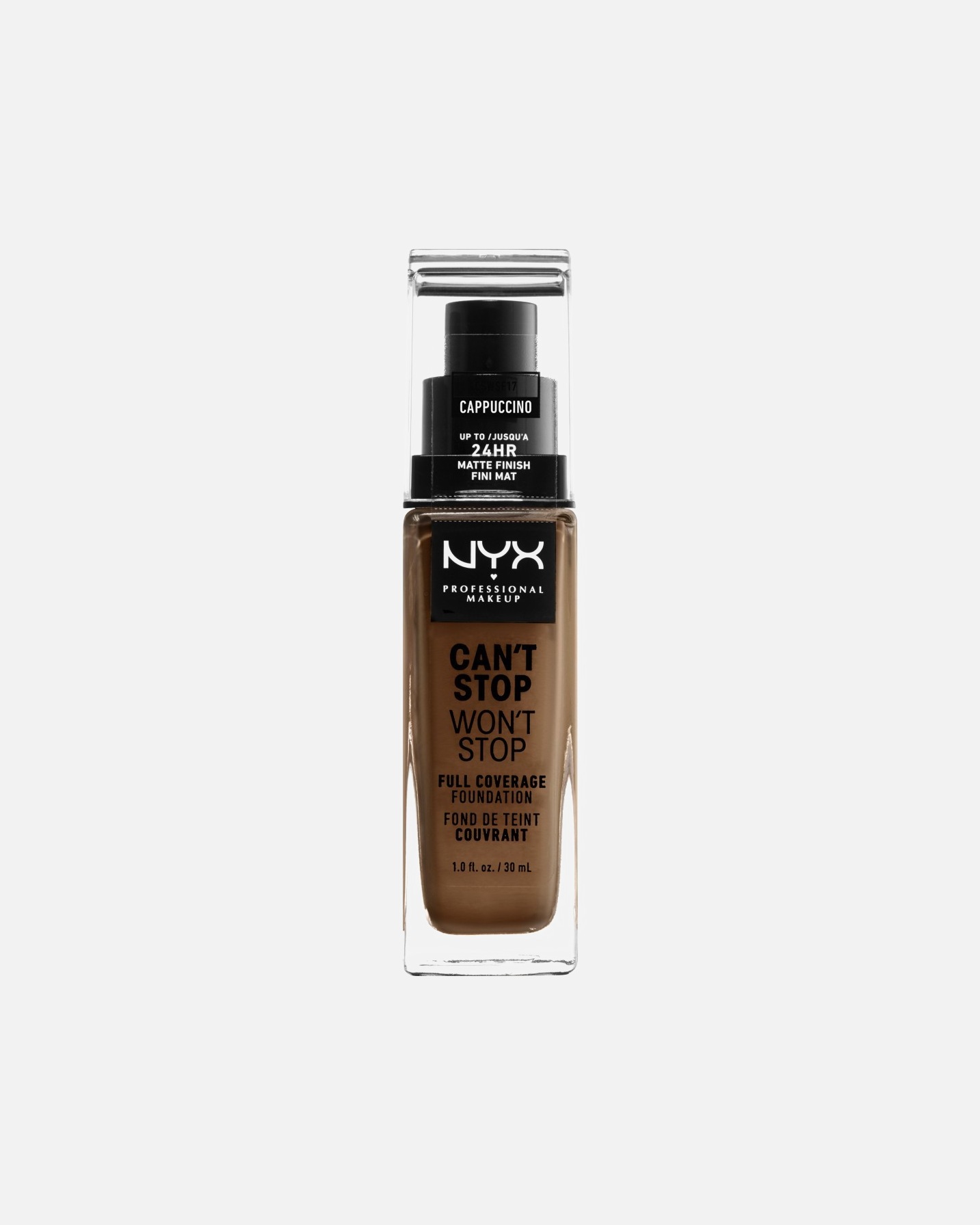 Fond de teint pour UnisexeNYX Professional MakeupMariageCan't Stop Won't Stop Full CoverageCappuccino