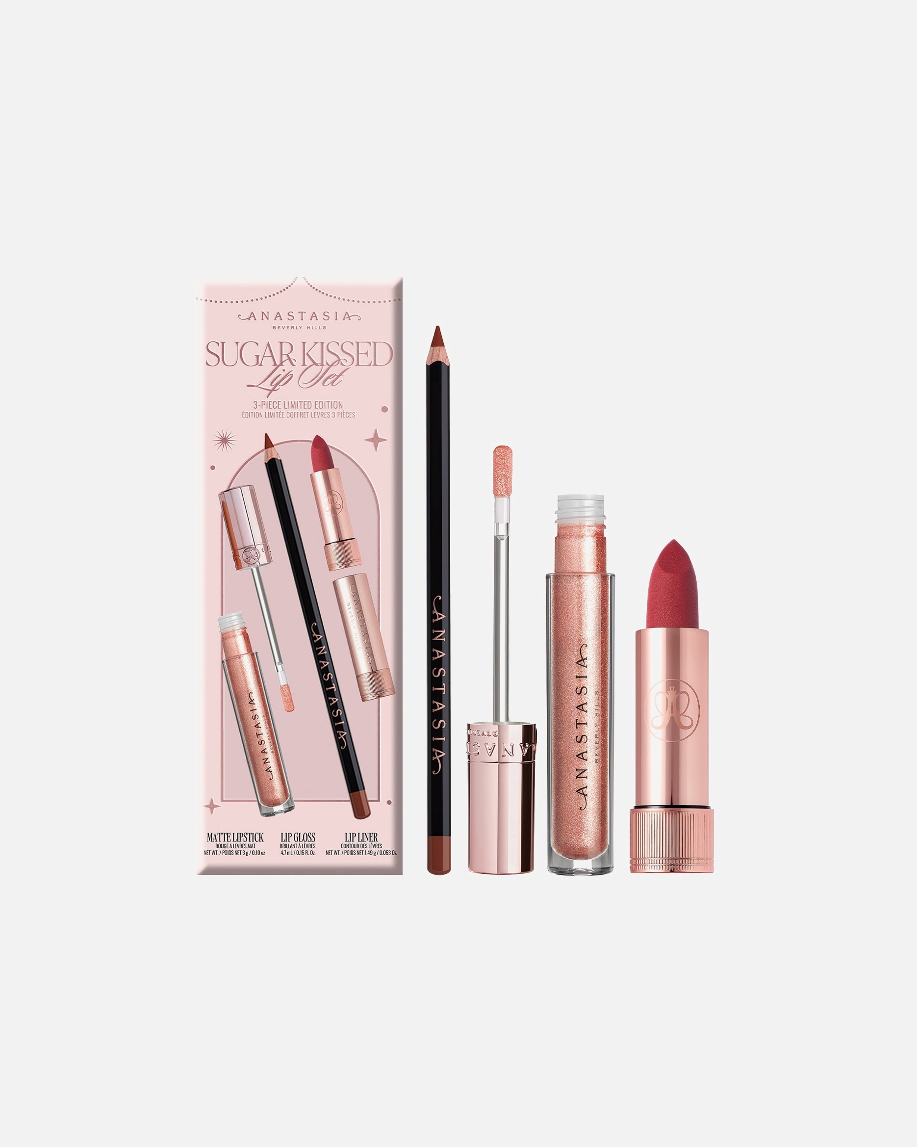 Lip Make-up Set voor UnisexAnastasia Beverly HillsSugar Kissed – limited edition1 stuk