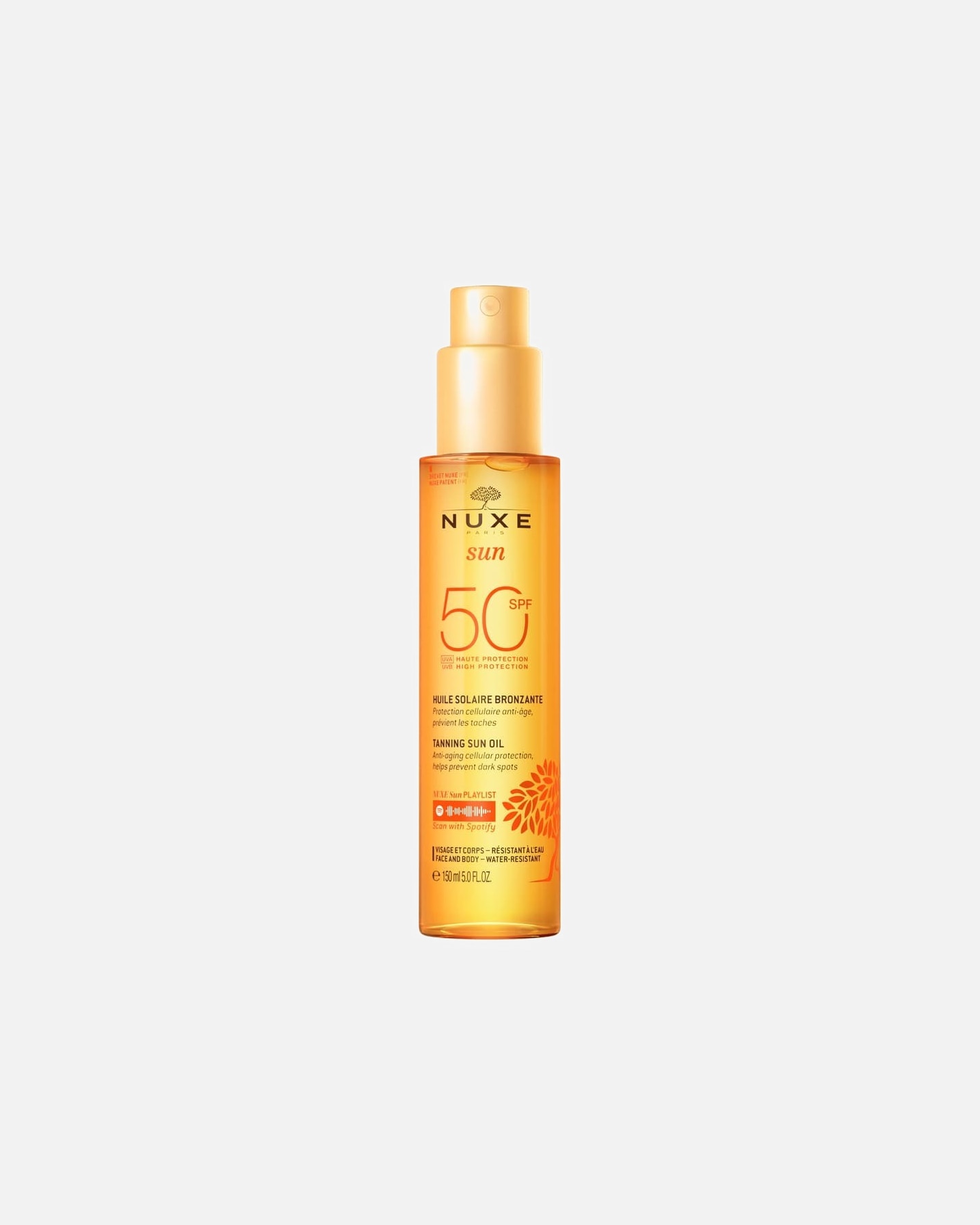 Zonnebrandcrème voor het lichaam voor UnisexNUXESummer MissionSun Sun Oil Face & Body150 ml