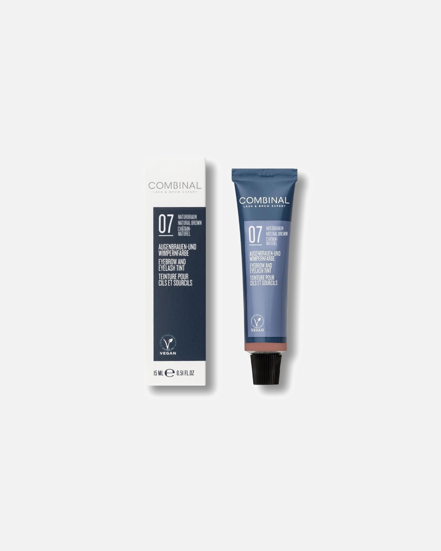 Wenkbrauwverf voor UnisexCombinalEyebrow and Eyelash Tint7 - NATURAL BROWN