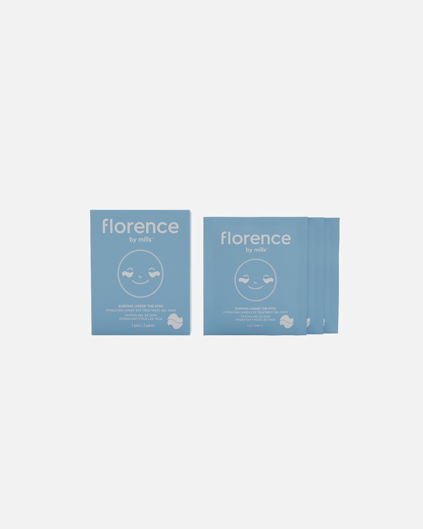 Eye patch voor UnisexFlorence By MillsSurfing Under The Eyes Hydration Gel Pads3 Pairs