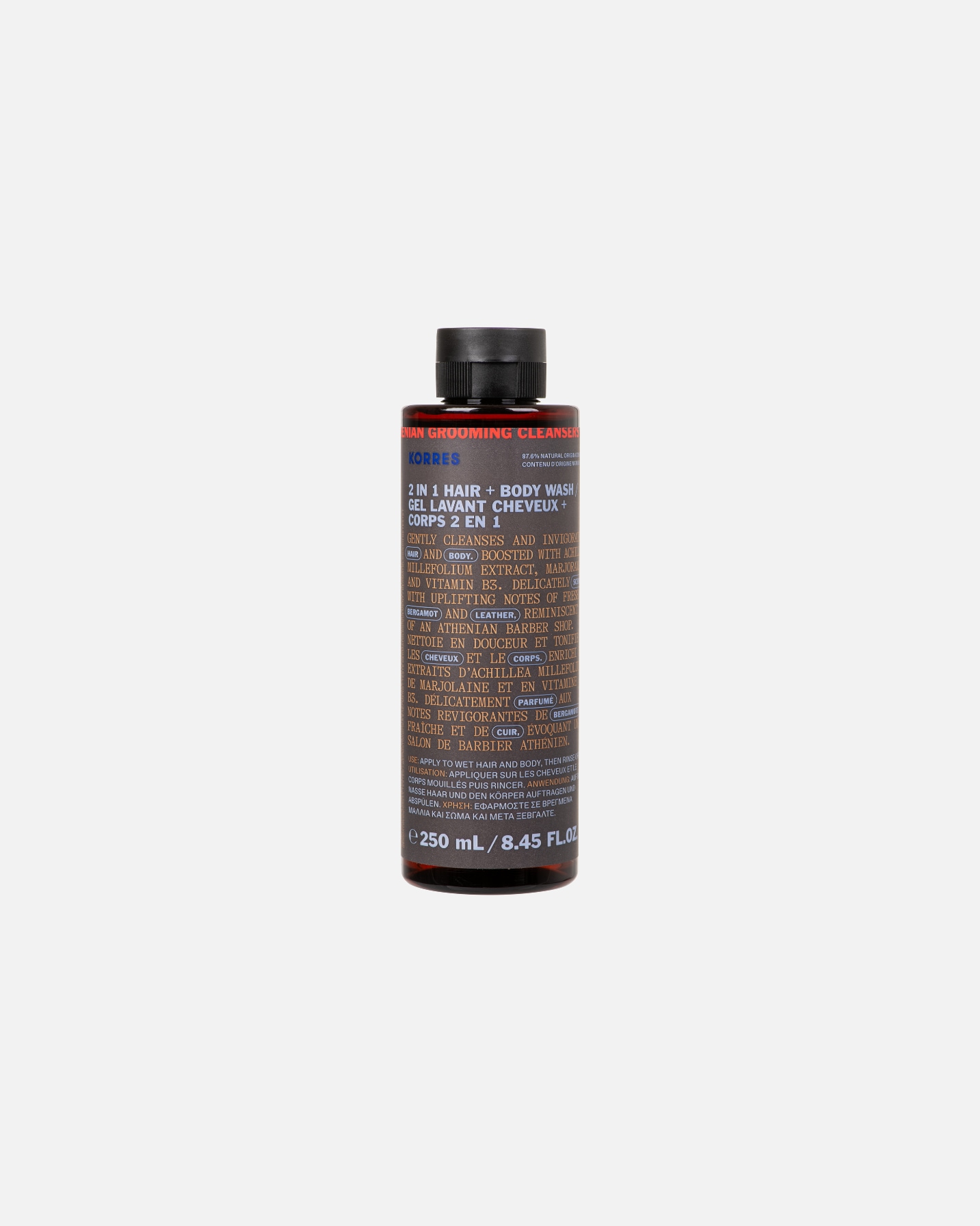 Haar shampoo voor KORRESAthenian Grooming2-in-1 shampoo & douchegel250 ml