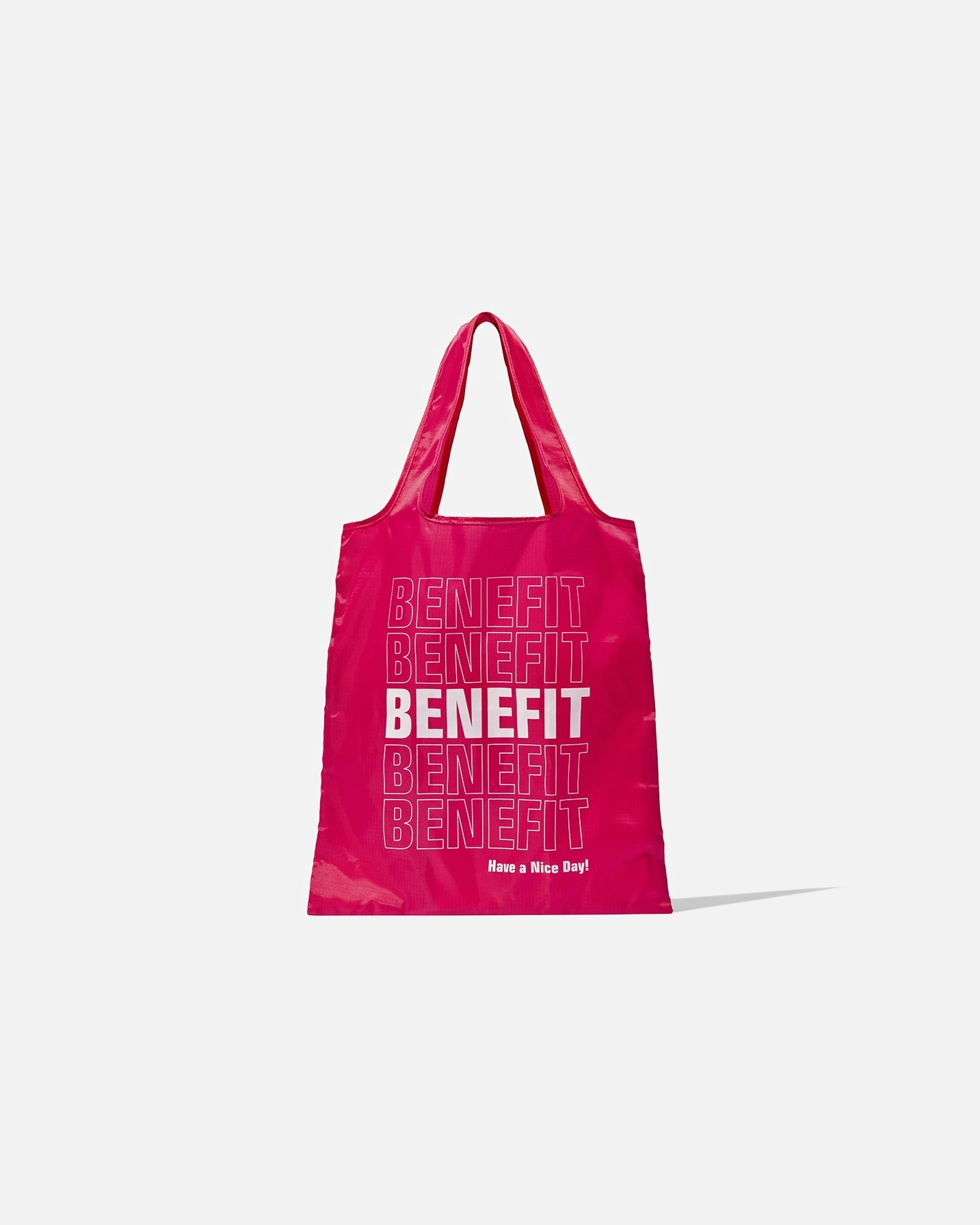 Benefit packable tote bag
