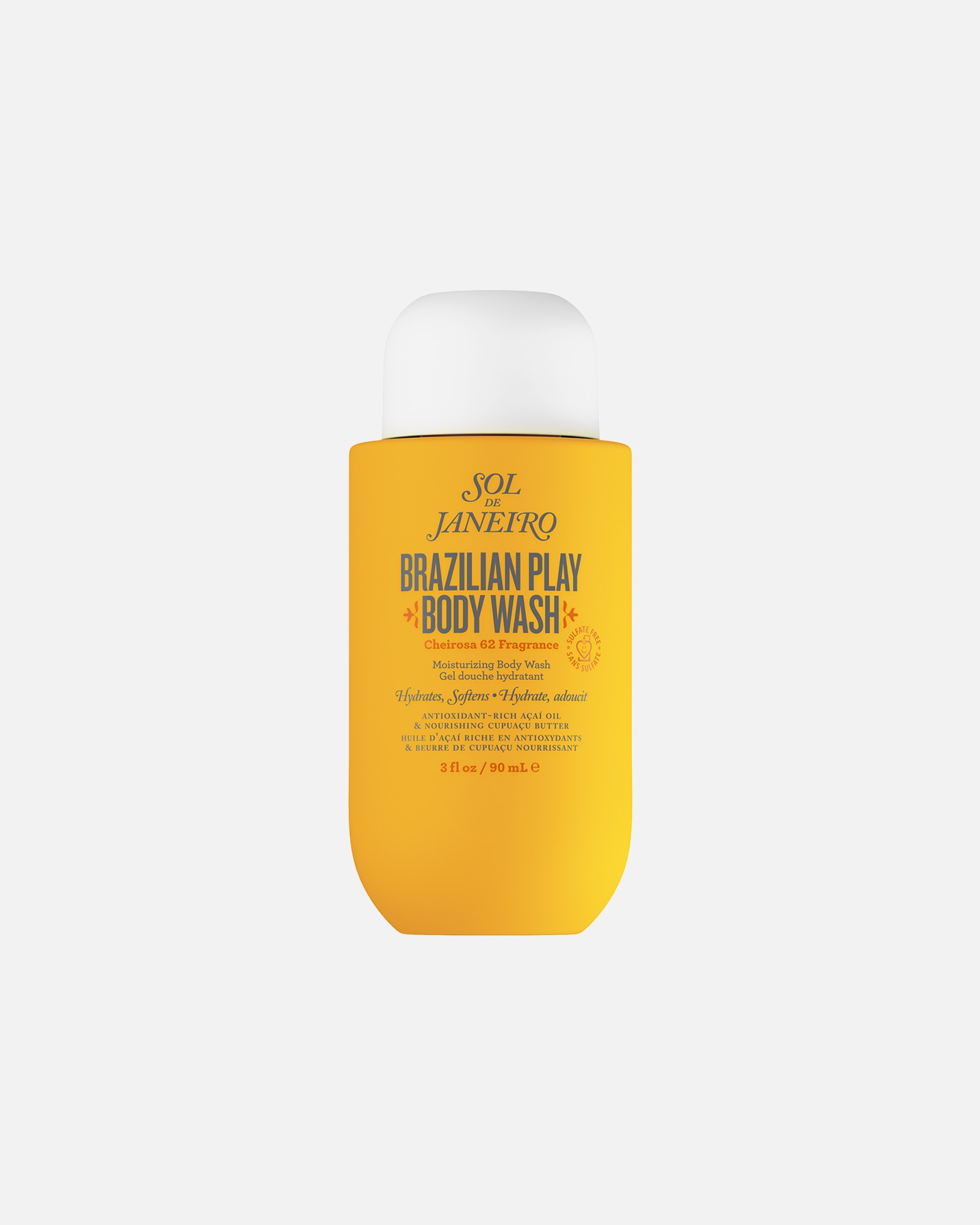 Gel douche pour FemmeSol de JaneiroBrazilian 4 PlayMoisturizing Shower Cream Gel90 ml