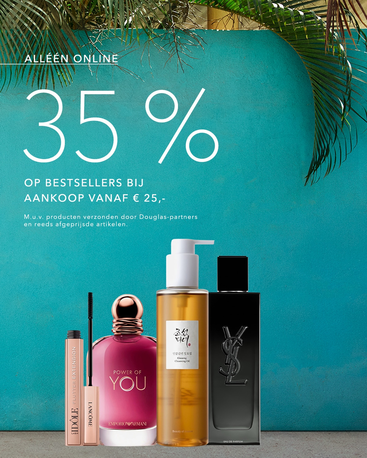 Ontdek 35% korting op bestsellers bij een aankoop vanaf €25, exclusief producten verzonden door Douglas-partners en reeds afgeprijsde artikelen.