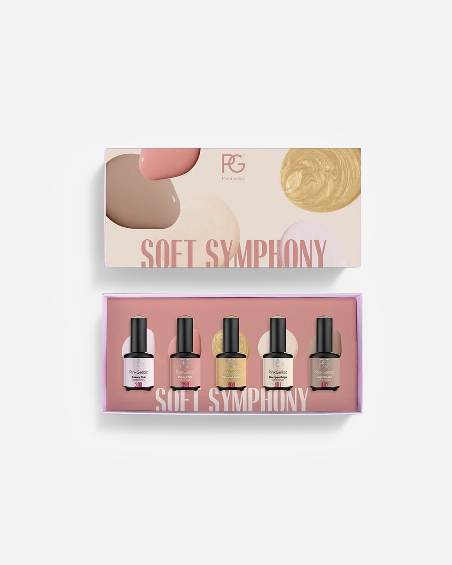 Coffret de vernis à ongles pour FemmePink GellacVernis Semi-Premanent Coffret1 unité