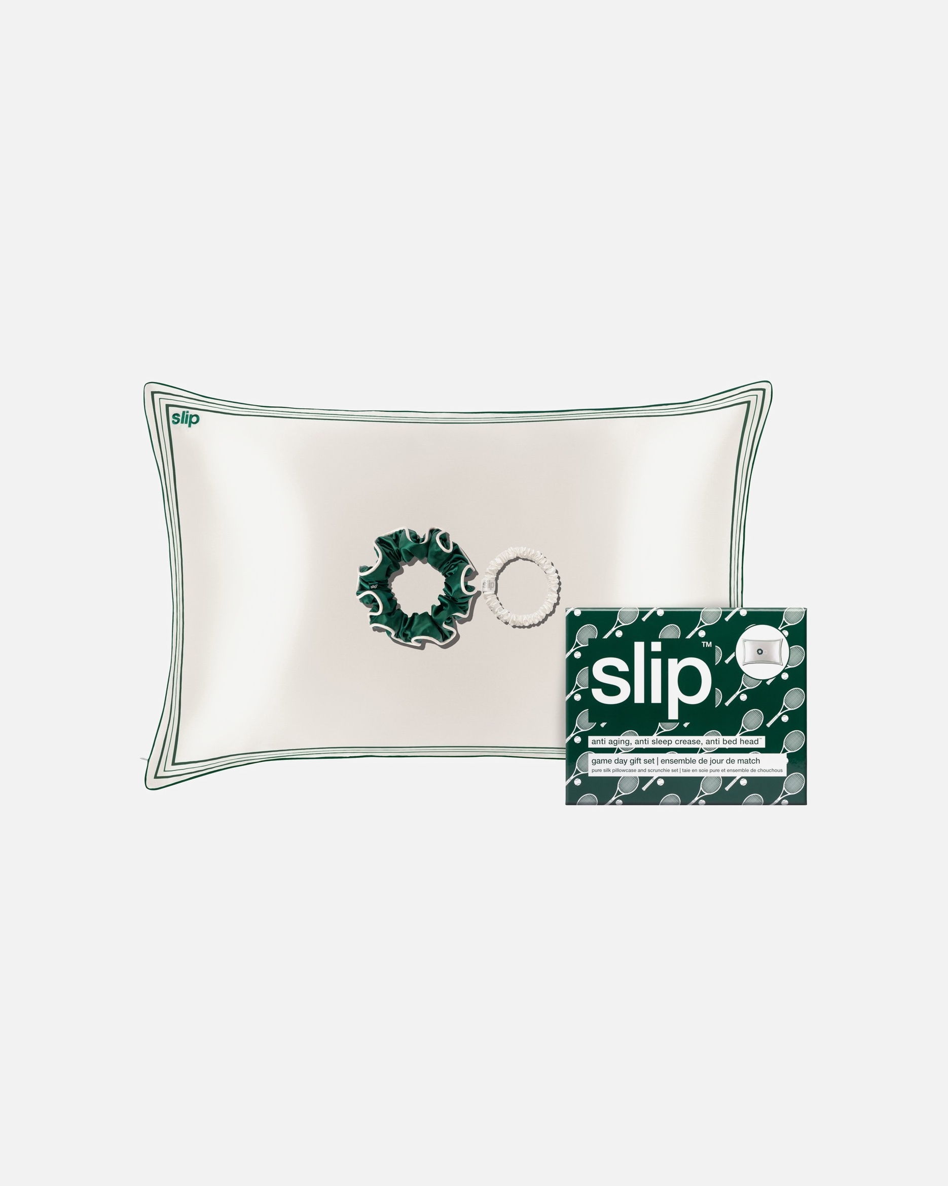 Coussins pour UnisexeSlipCoffret Cadeau Queen Pure Soie - Game Day1 unité