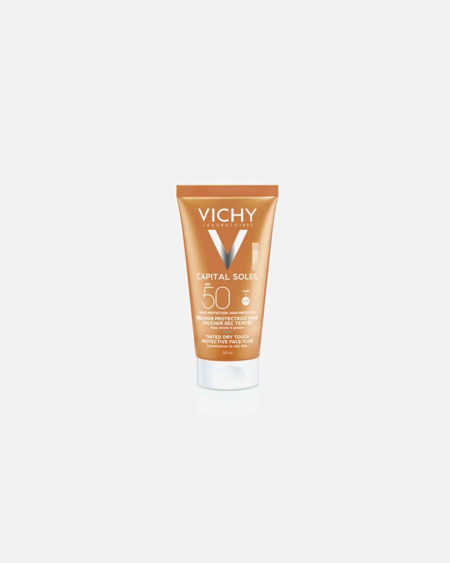 Crème solaire pour UnisexeVichyCapital SoleilÉmulsion Protectrice Visage Toucher Sec Teintée SPF5050 ml