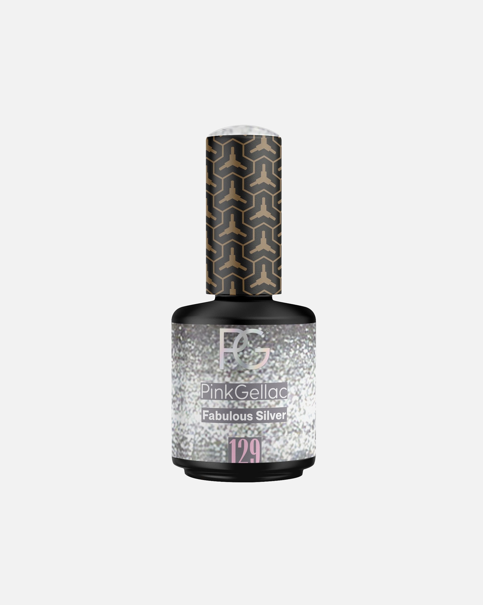 UV-nagellak voor UnisexPink GellacGel Nagellak129 Fabulous Silver