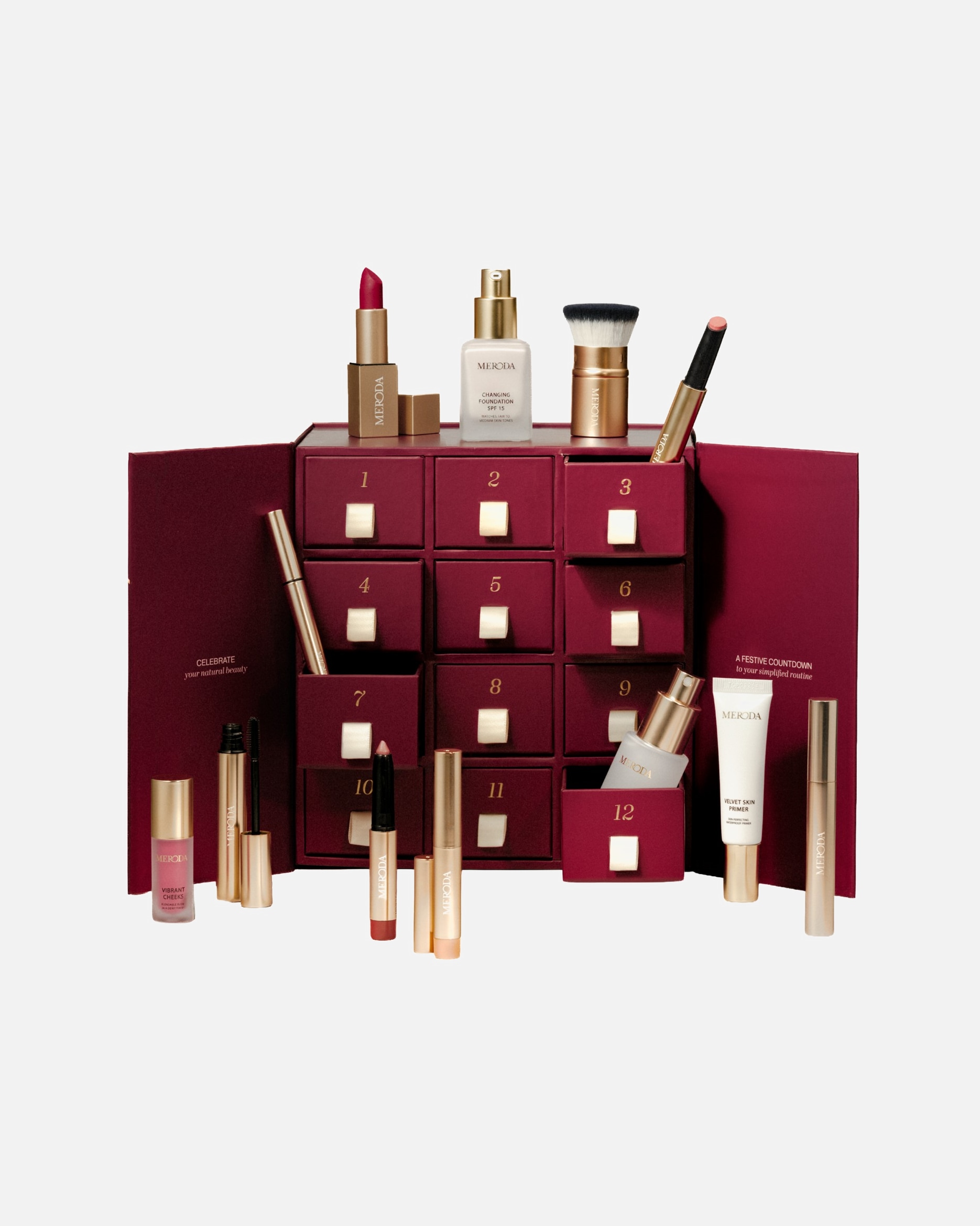Calendrier de l'Avent pour UnisexeMeroda12 Days of Effortless Beauty1 unité