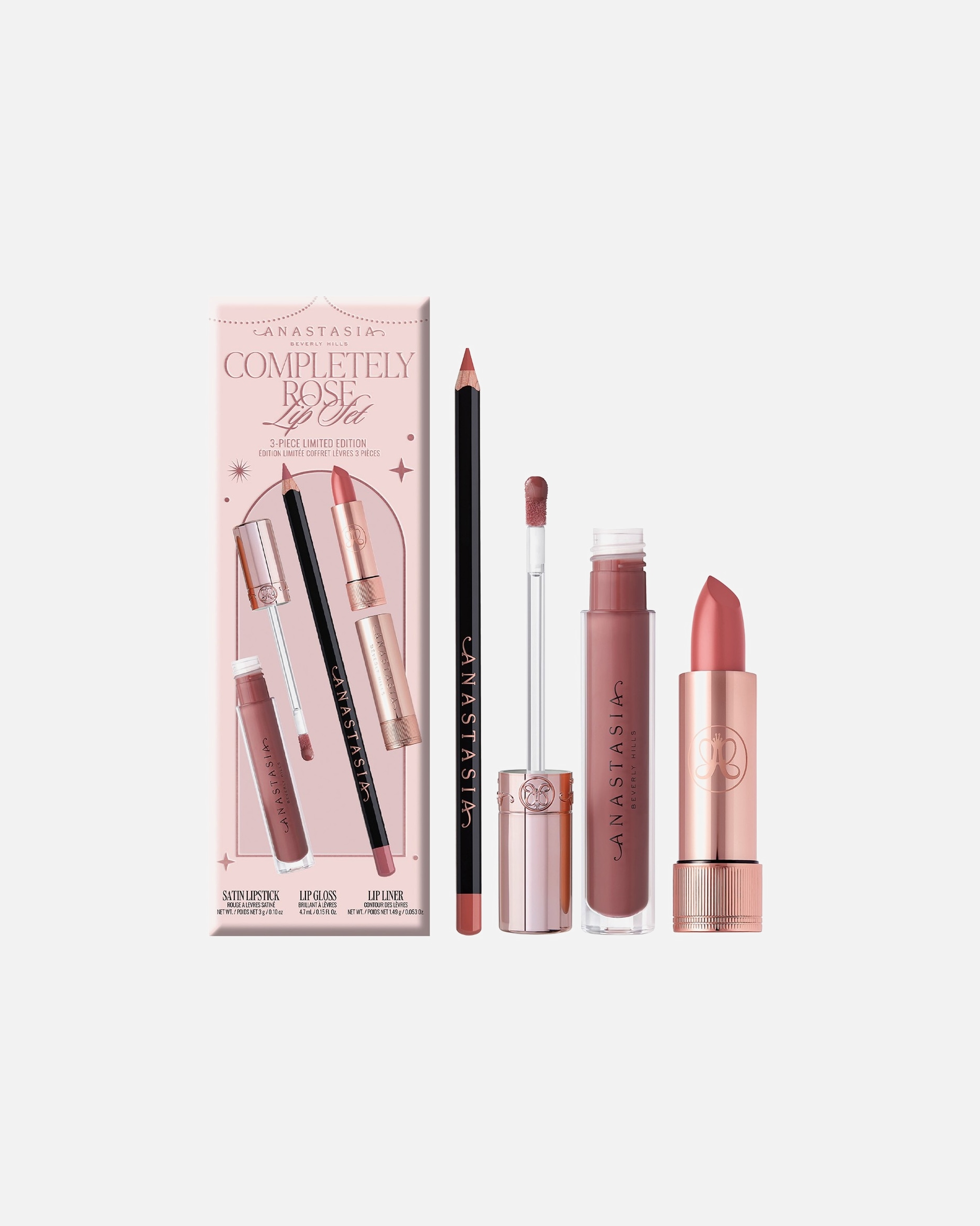 Lip Make-up Set voor UnisexAnastasia Beverly HillsCompletely Rose - limited edtion1 stuk