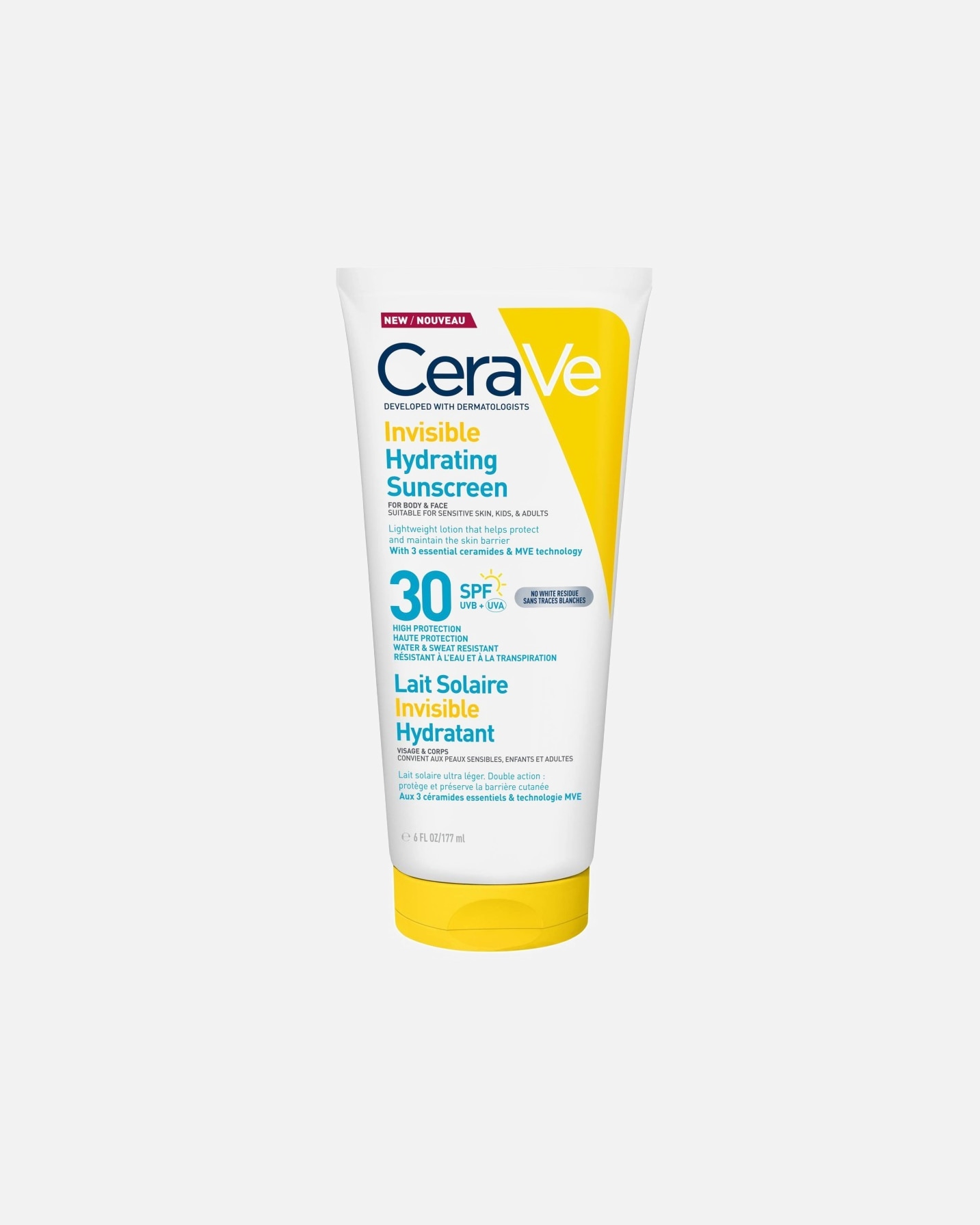 Crème solaire pour UnisexeCeraVeDefault Brand LineInvisible Hydrating SPF30177 ml