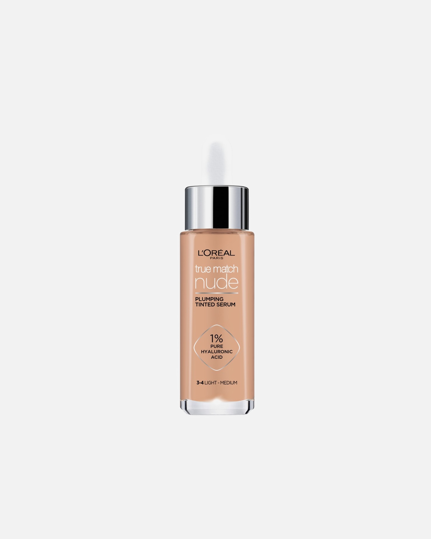 Hyaluronzuur serum voor UnisexL’Oréal ParisTrue Match Nude Plumping Tinted SerumLight Medium