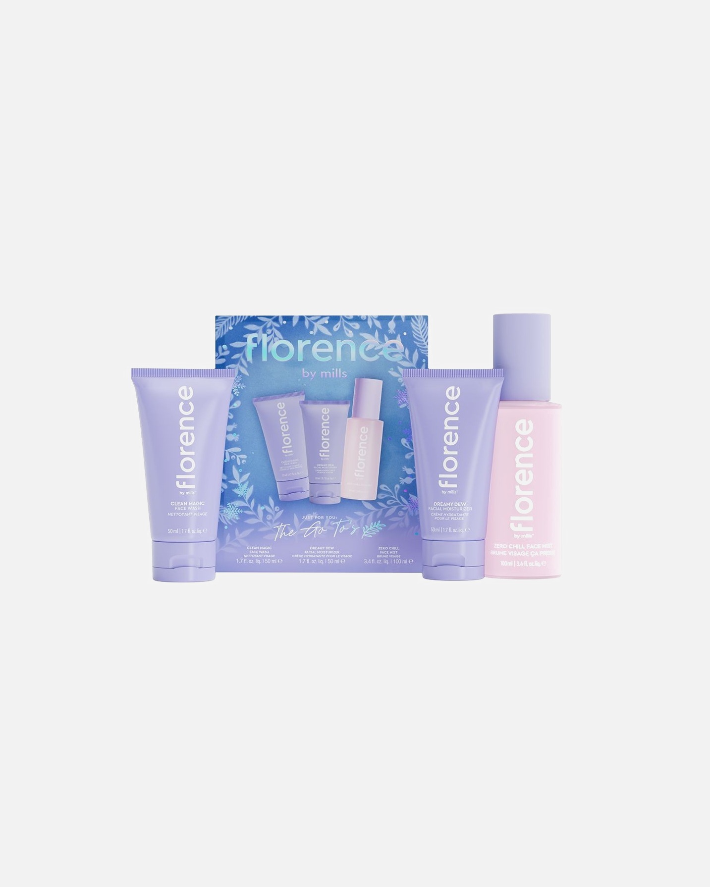 Coffret soin visage pour UnisexeFlorence By MillsJUST FOR YOU: THE GO TO'S0
