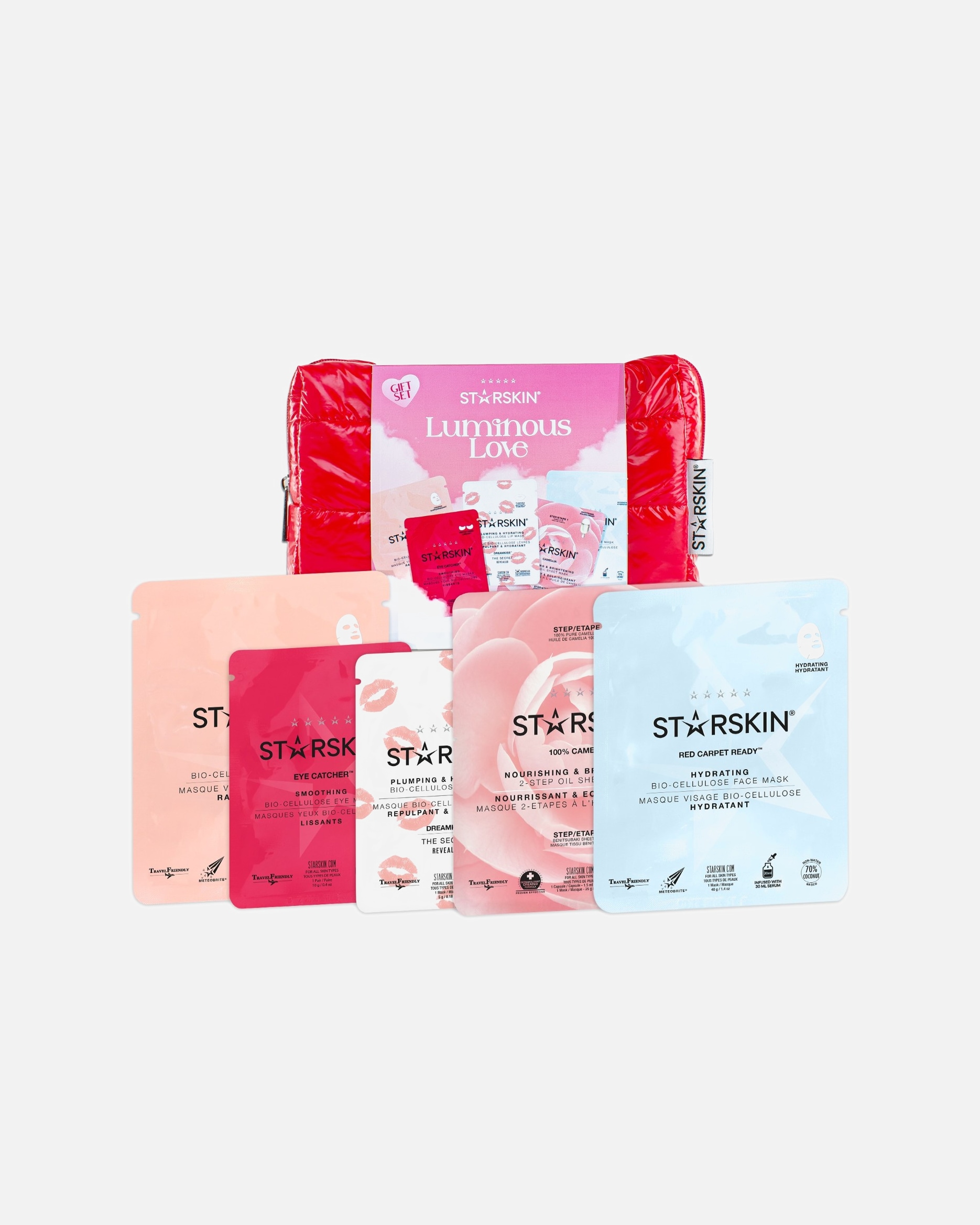 Coffret soin visage pour UnisexeSTARSKIN ®Luminous Love Giftset Red Bag1 unité