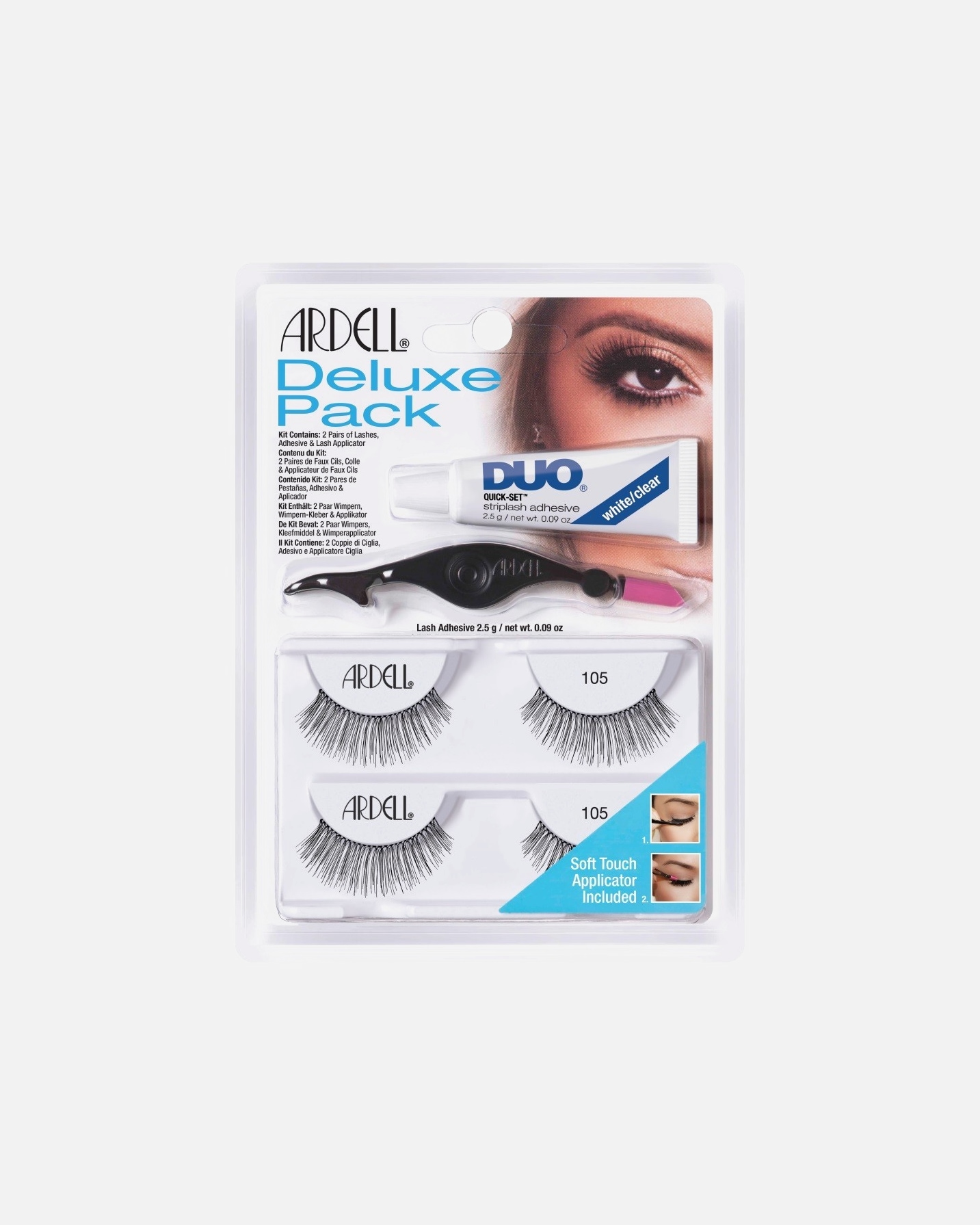 cils artificiels pour UnisexeArdellSets de faux-cilsDeluxe Pack Lash 105 Black0