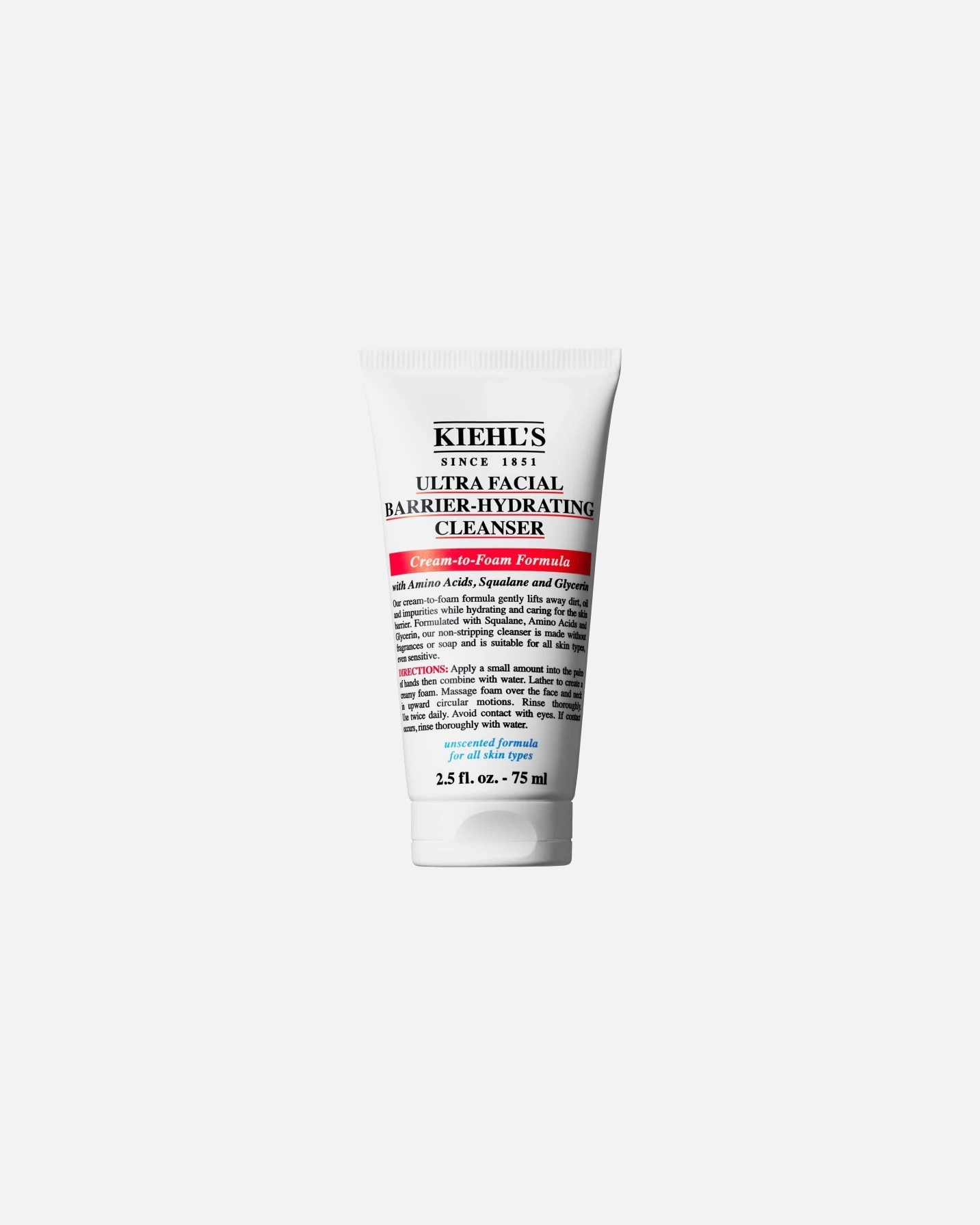 Reinigingscrème voor UnisexKiehl’sUltra FacialBarrier-Hydrating Cleanser75 ml