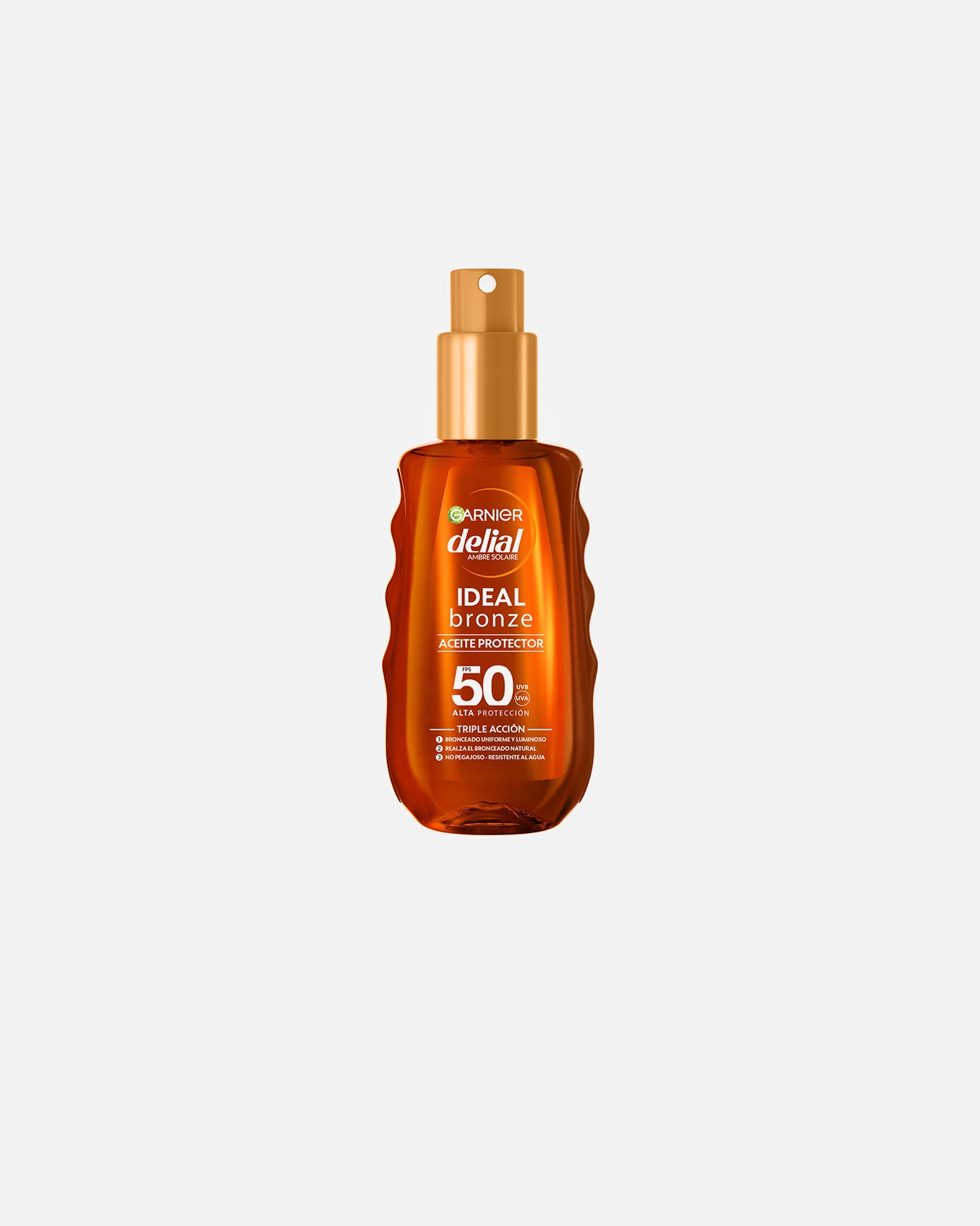 Crème solaire pour le corps pour FemmeGarnierDELIAL IDEAL BRONZE huile protectrice SPF50150 ml